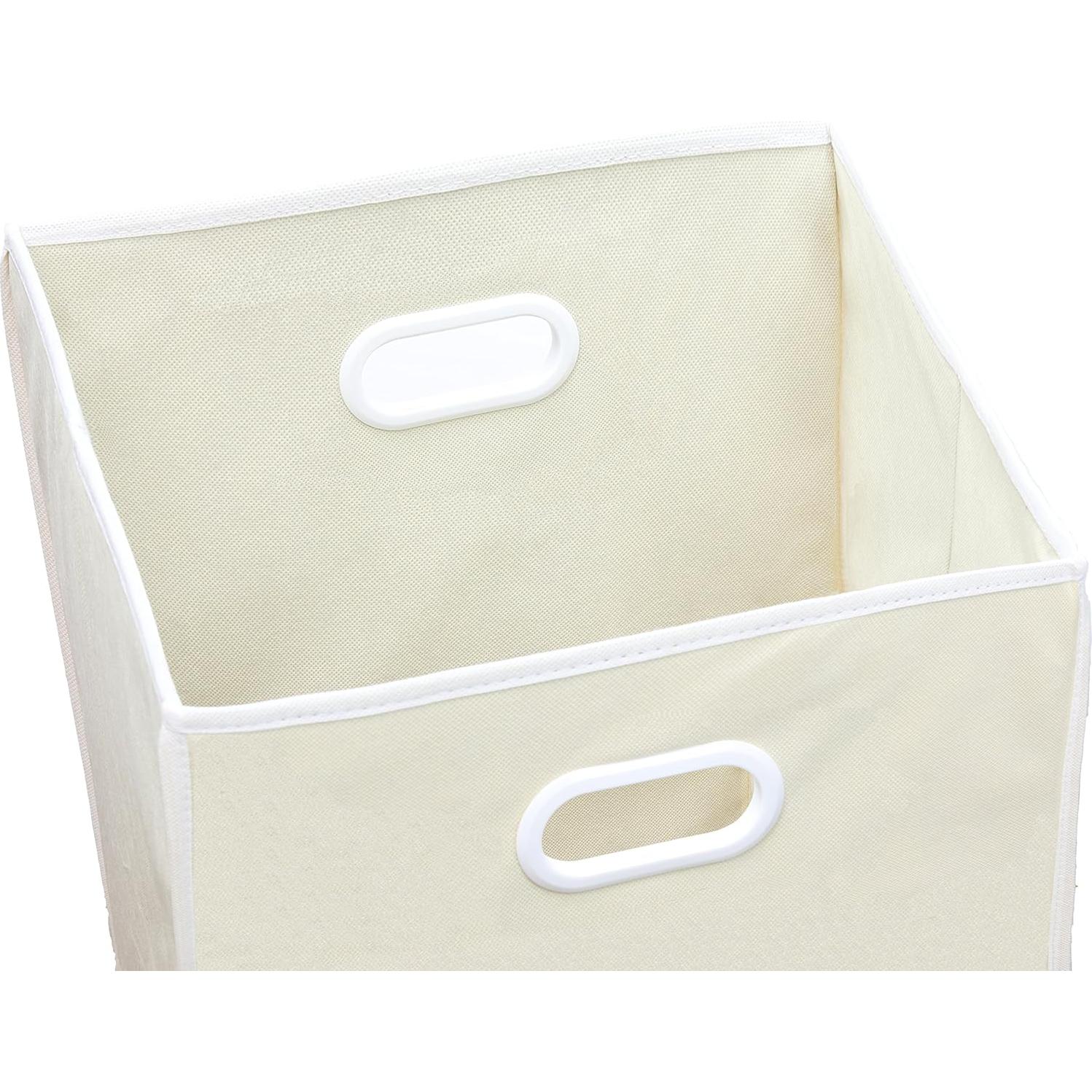 Cesta de Lavandería Plegable Simple Houseware Beige 33x33x57.8 cm