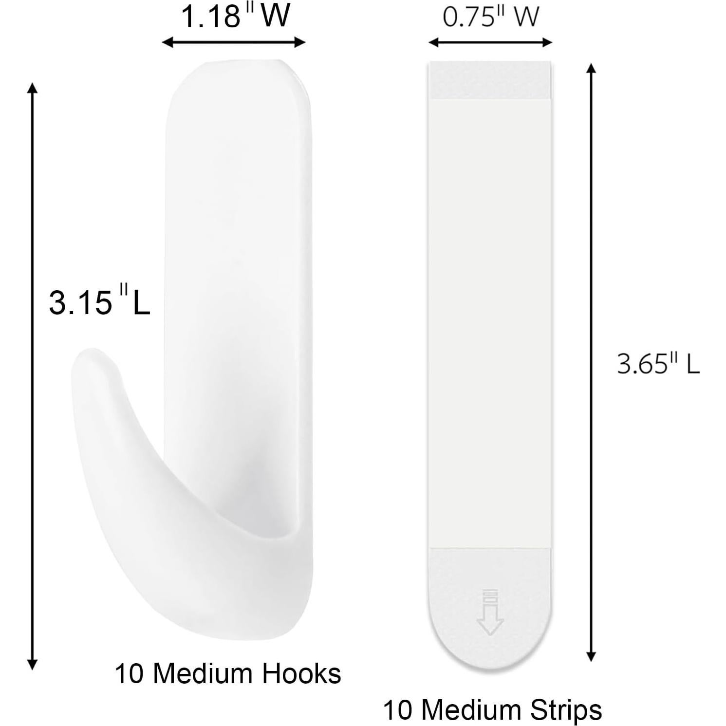 Ganchos de Pared Adhesivos Sinfuo 10 Ganchos Alta Resistencia
