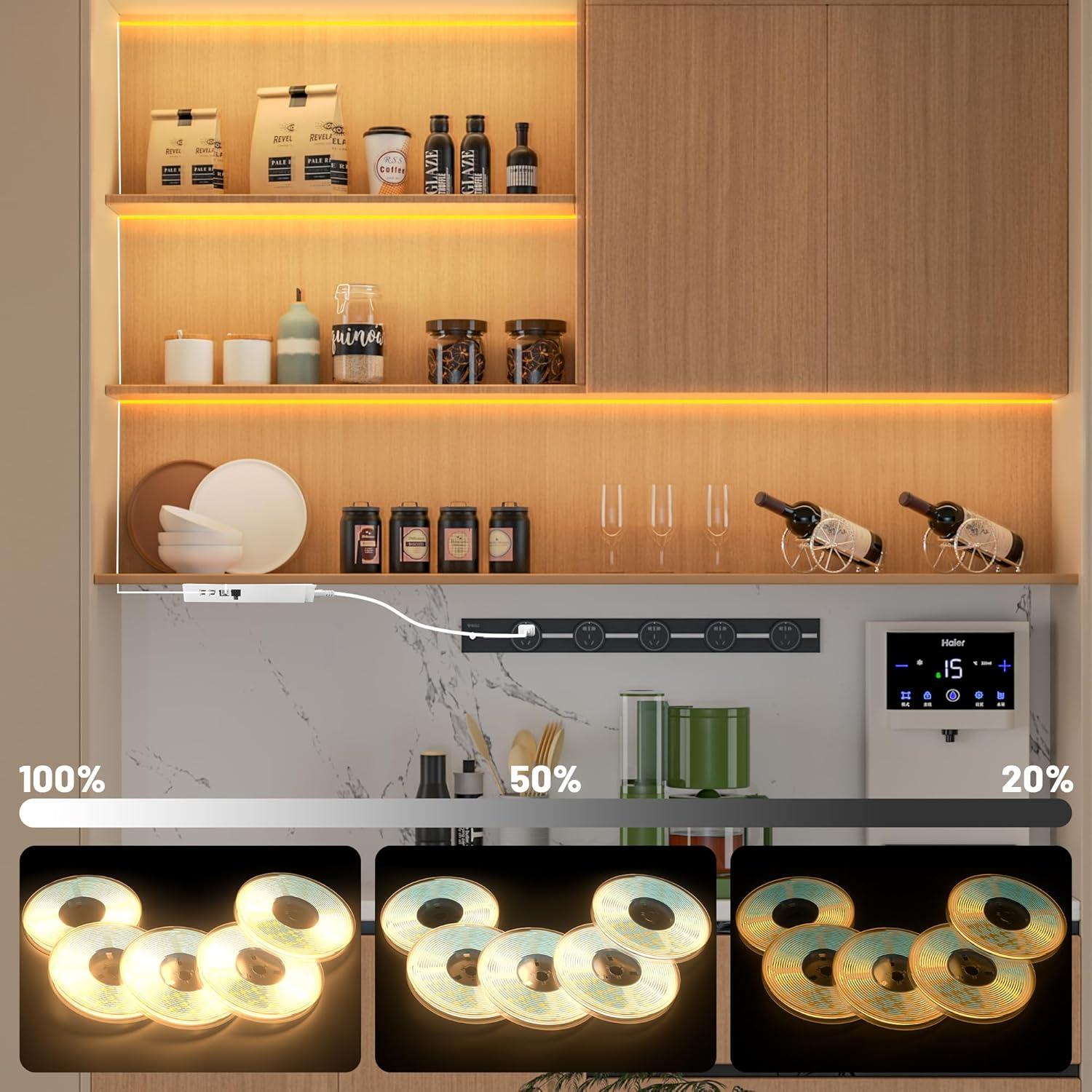 Tira LED COB Flexible 1.00m Li - 6 Rollos 3000K Regulable