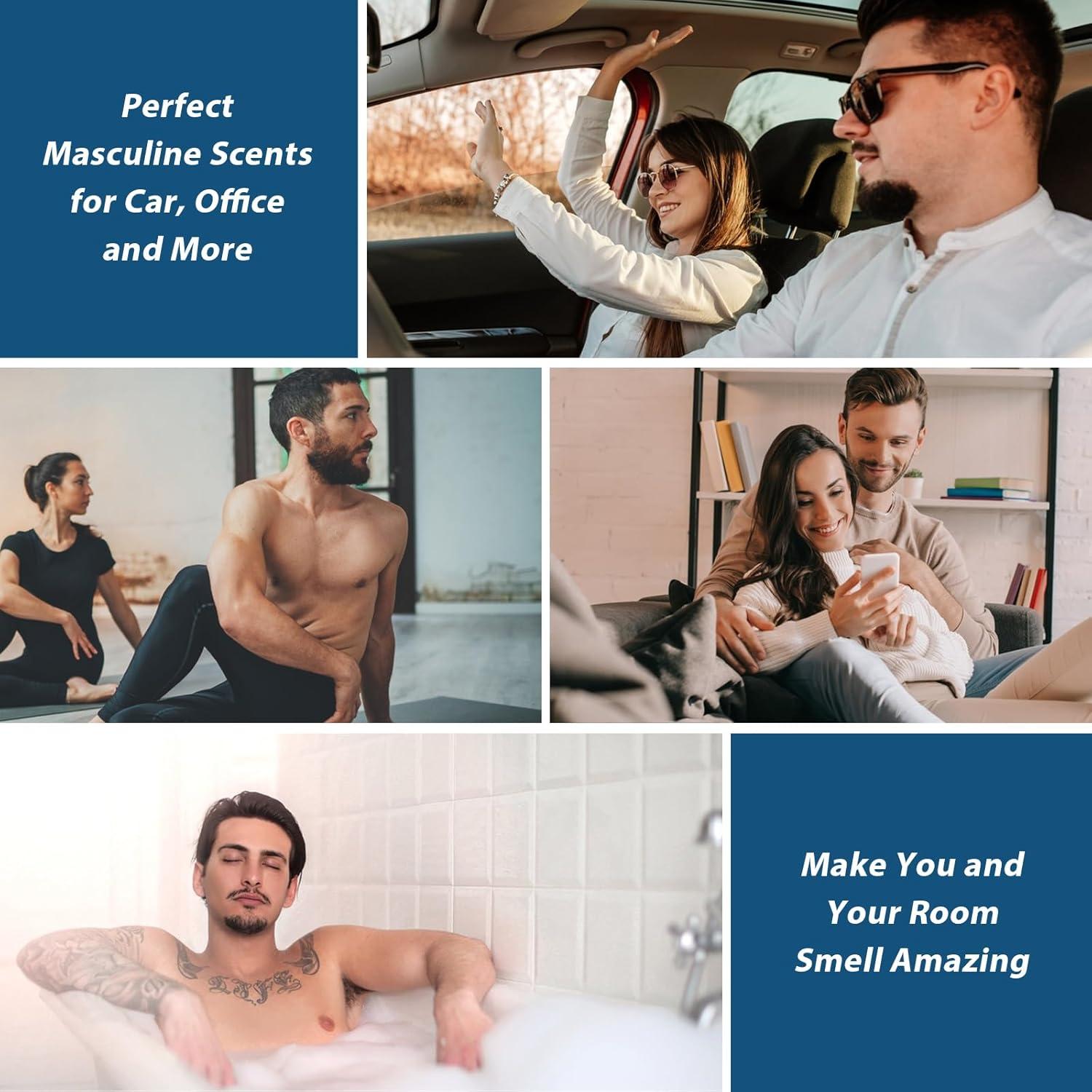 Conjunto de Aceites de Fragancia Premium 6x10ml - Hombres Encantadores