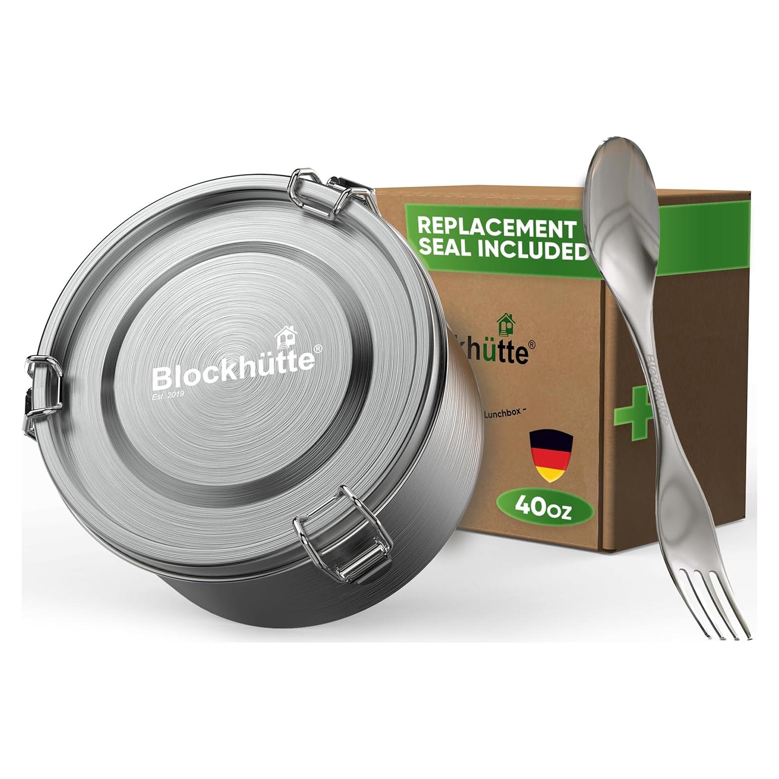 Contenedor de Almuerzo de Acero Inoxidable Blockhütte 1200ml