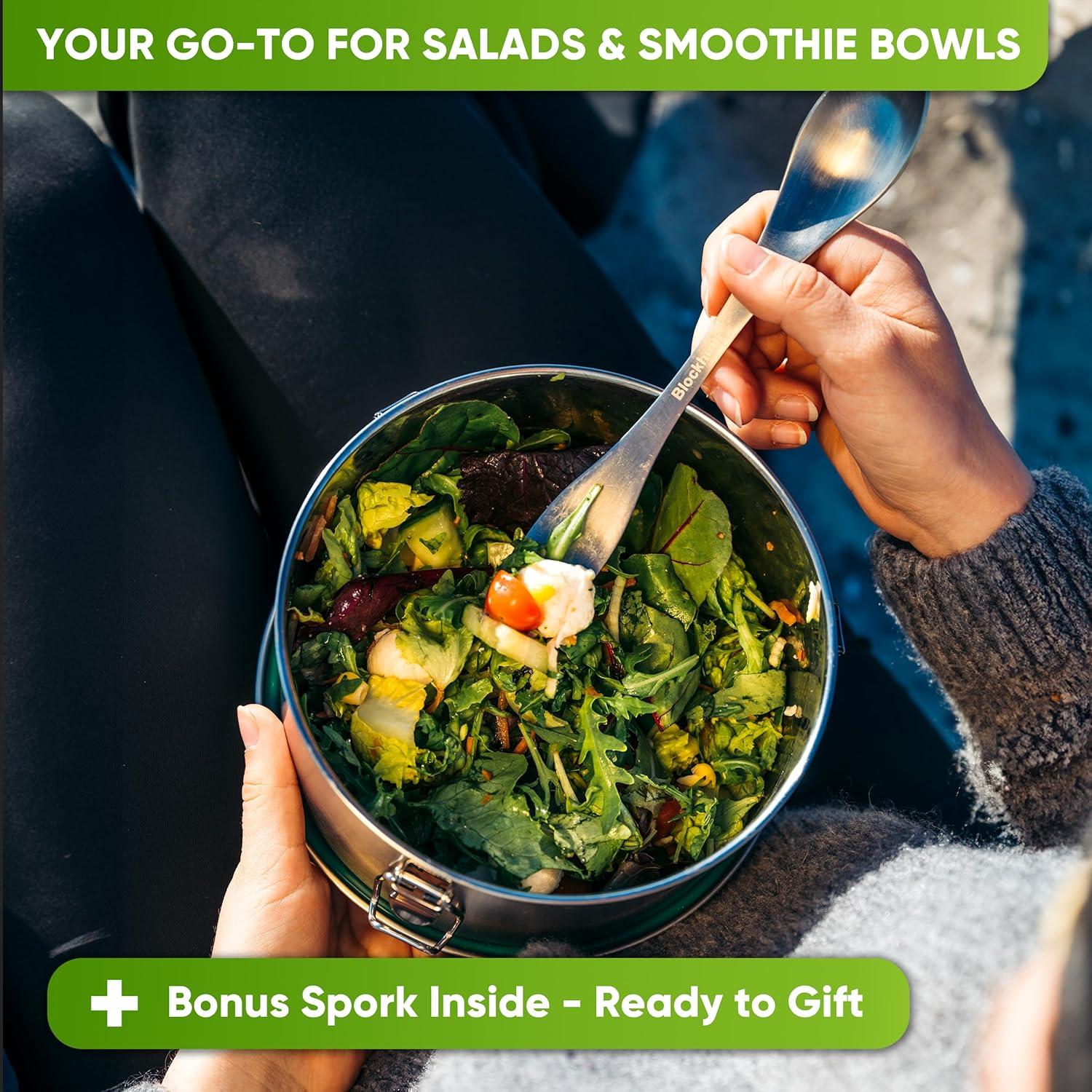 Contenedor de Almuerzo de Acero Inoxidable Blockhütte 1200ml