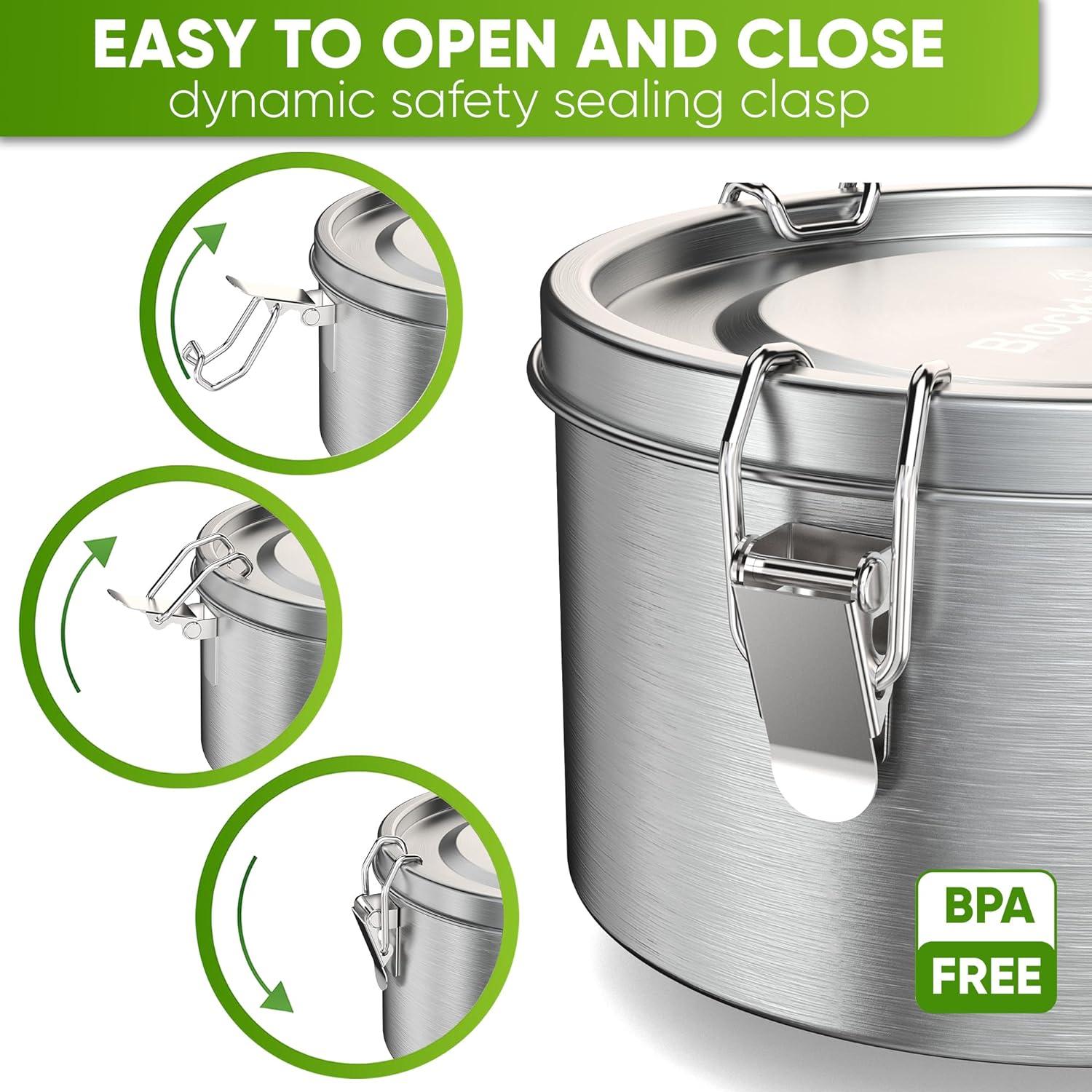 Contenedor de Almuerzo de Acero Inoxidable Blockhütte 1200ml