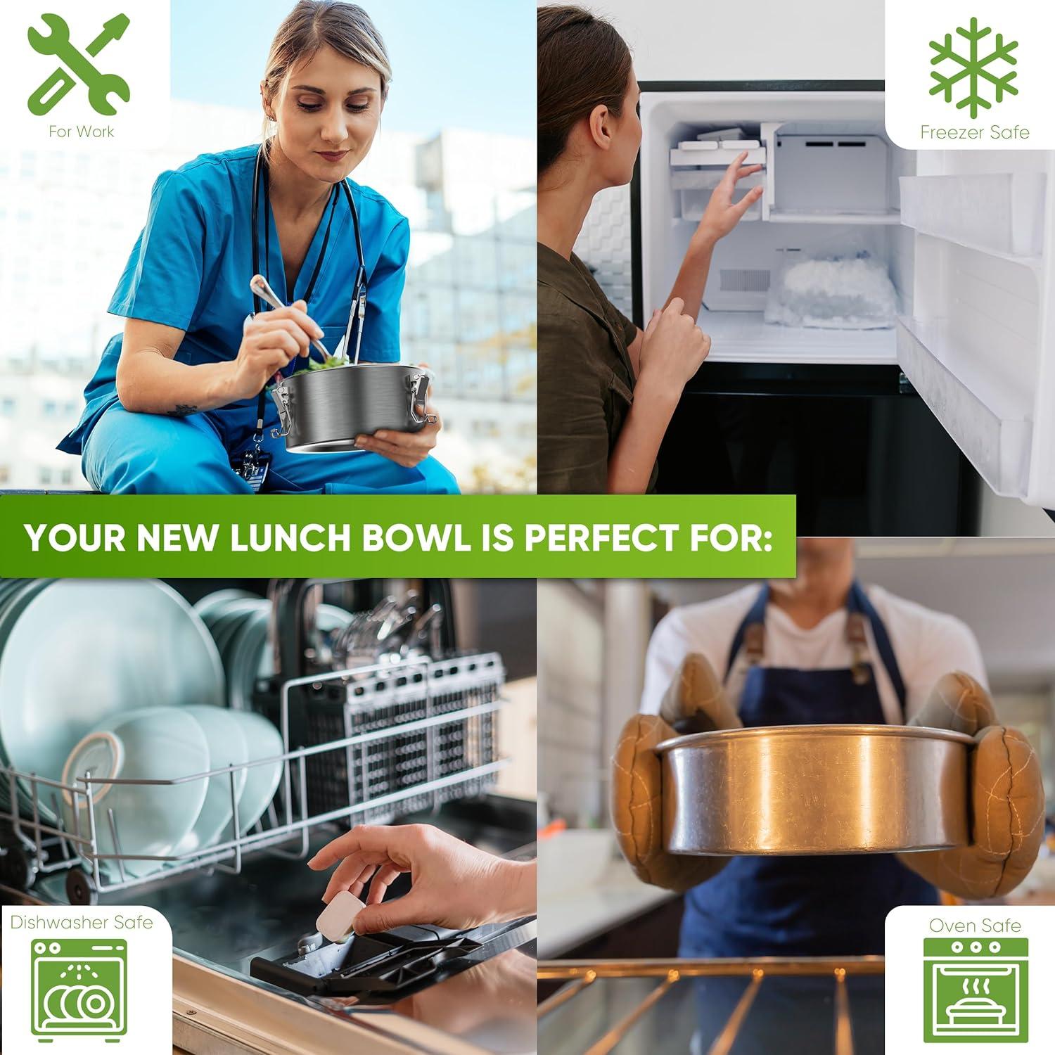 Contenedor de Almuerzo de Acero Inoxidable Blockhütte 1200ml