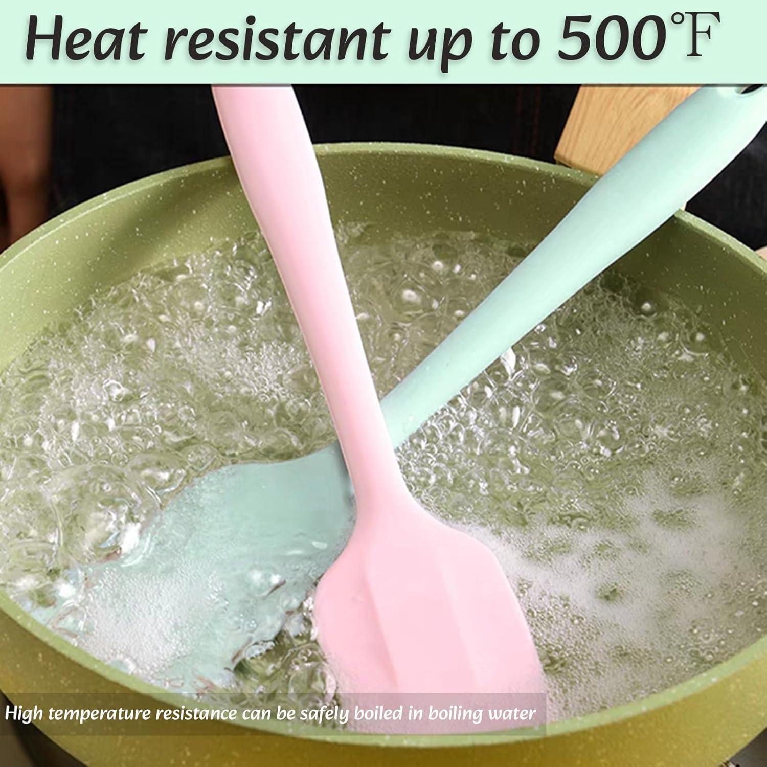 Set de 8 Espátulas de Silicona KAKAMINA 28 cm Antiadherentes