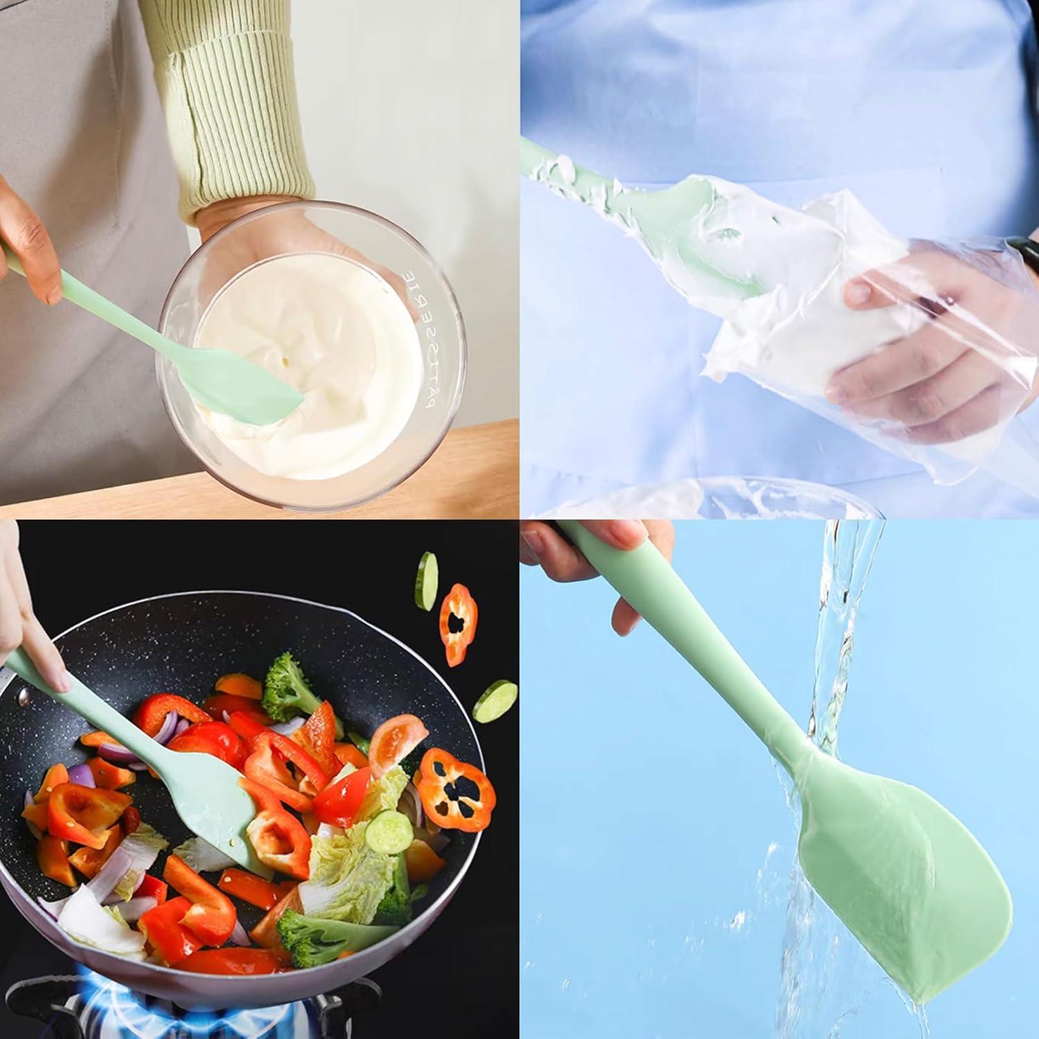 Set de 8 Espátulas de Silicona KAKAMINA 28 cm Antiadherentes