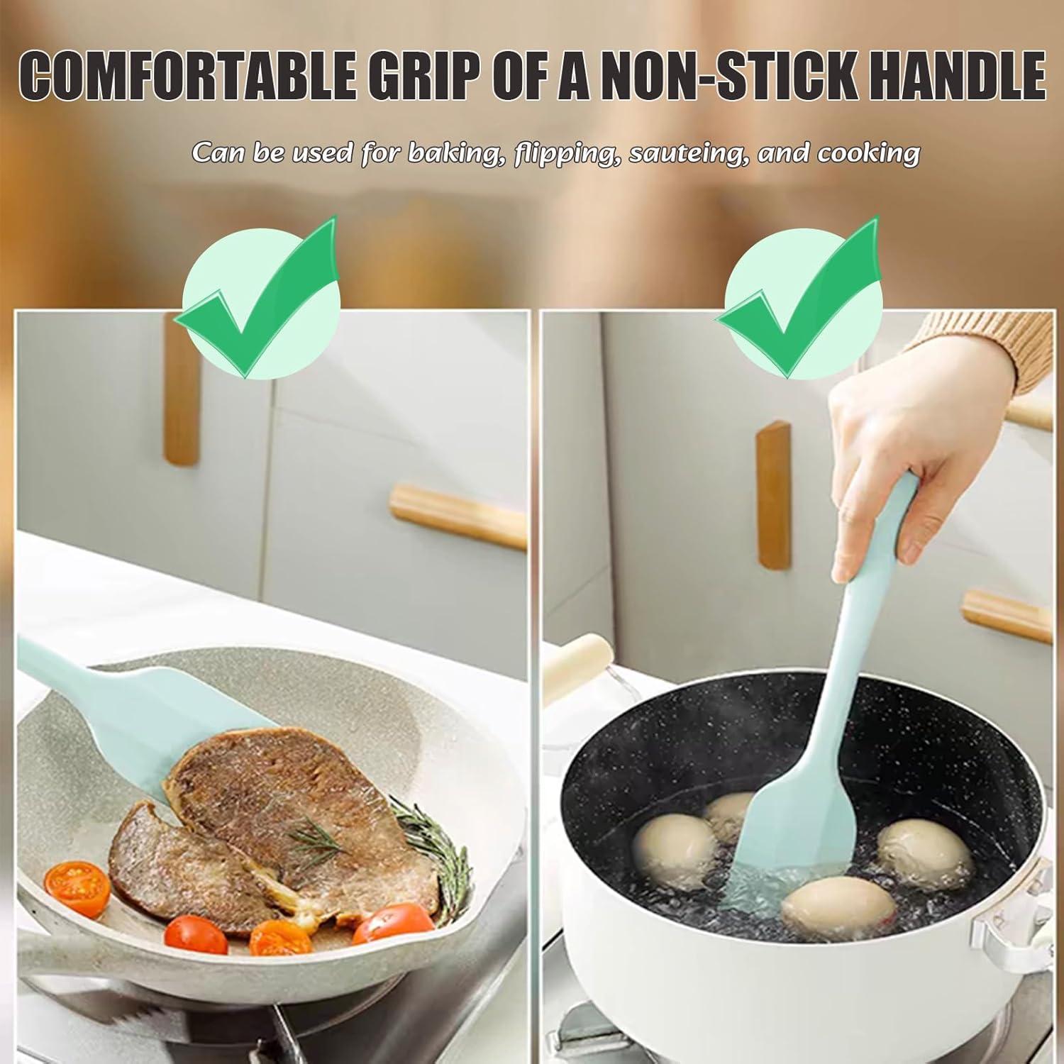 Set de 8 Espátulas de Silicona KAKAMINA 28 cm Antiadherentes