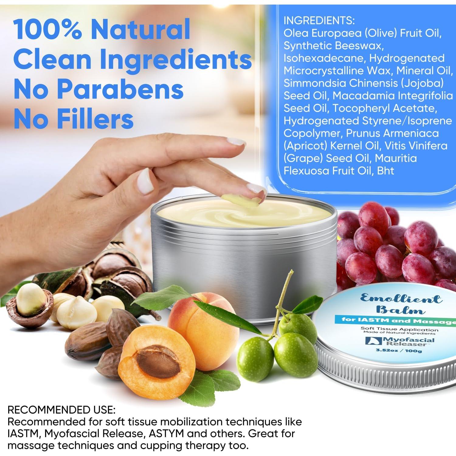 Bálsamo Emoliente para Masaje Liberador Miofascial 100g