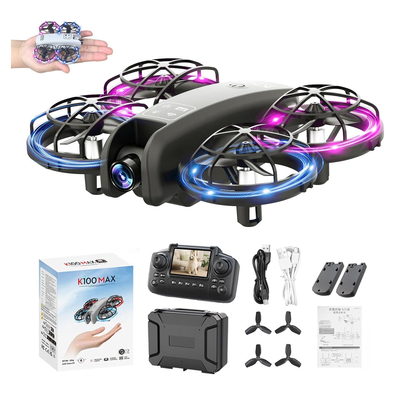Dron Mini K100Max SkylineExtend con Cámara HD 720p para Niños