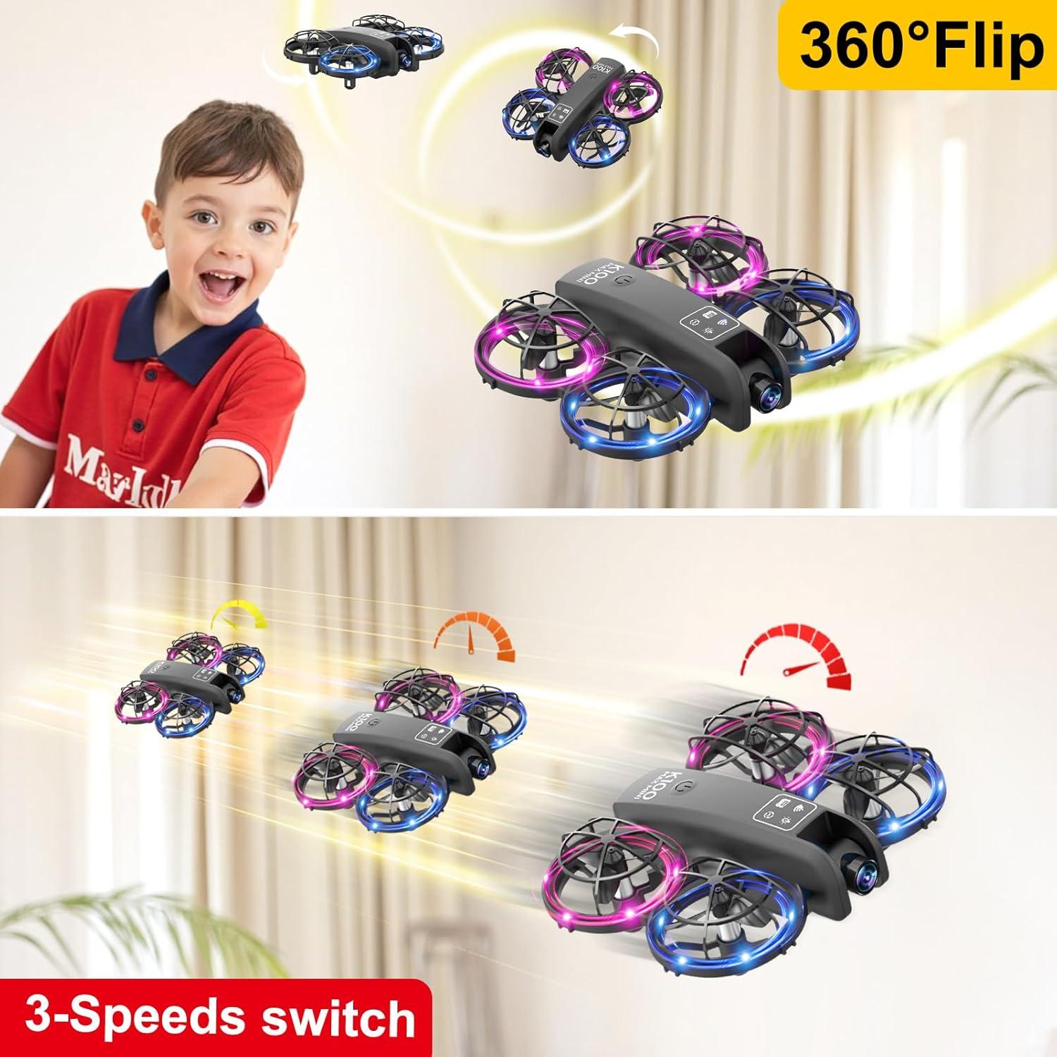 Dron Mini K100Max SkylineExtend con Cámara HD 720p para Niños