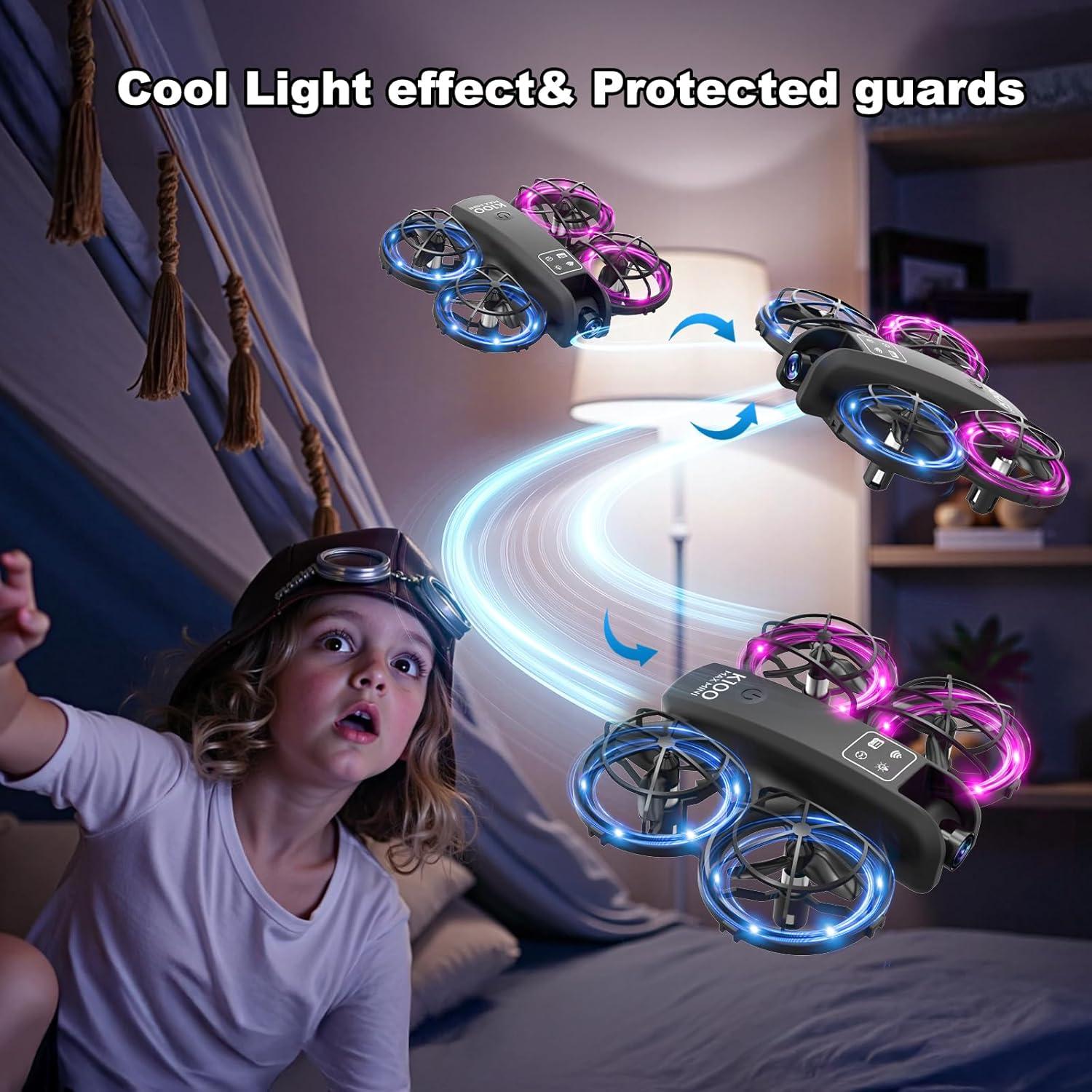 Dron Mini K100Max SkylineExtend con Cámara HD 720p para Niños