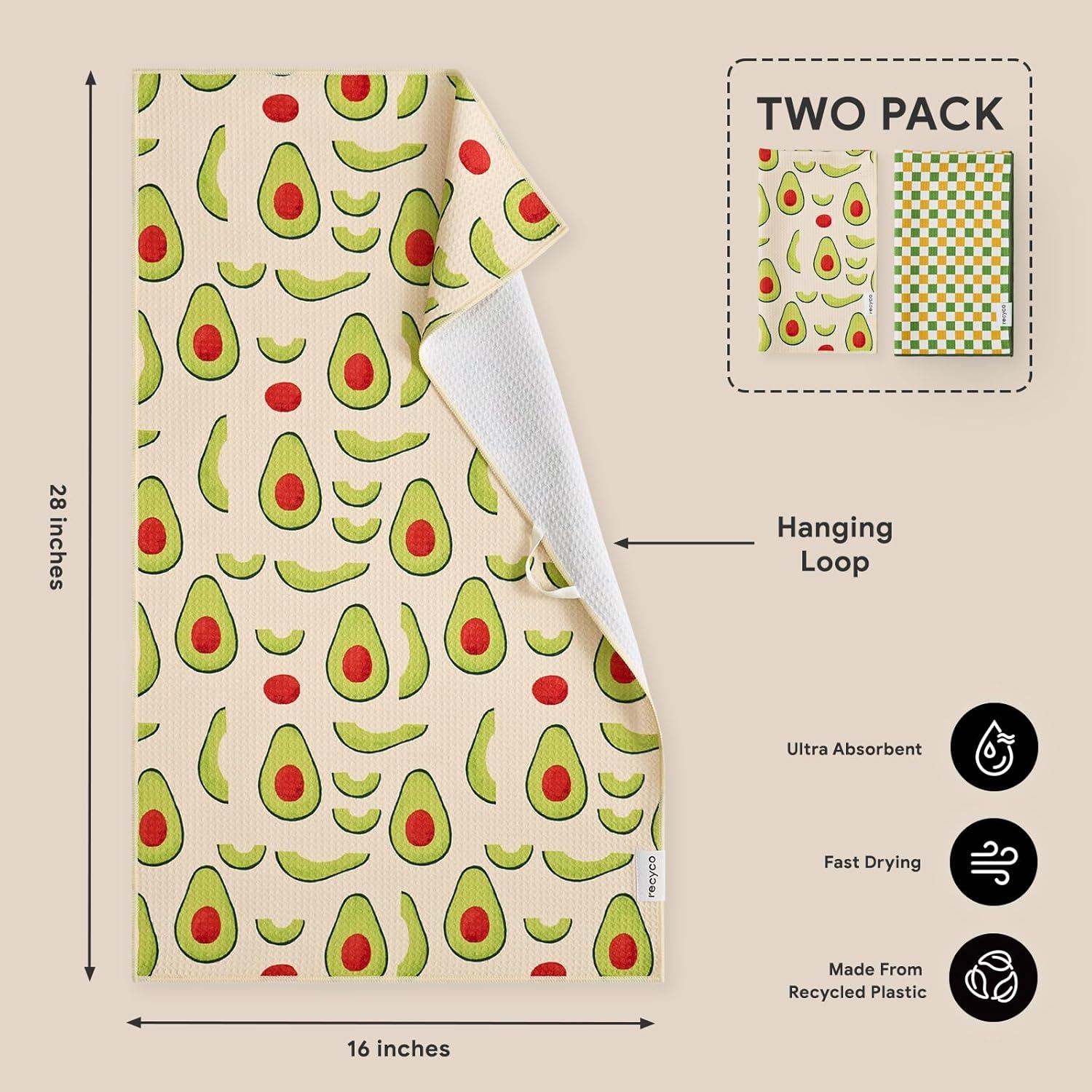 Juego de Toallas de Cocina Waffle RECYCO 2 Unidades 40.6x71.1cm