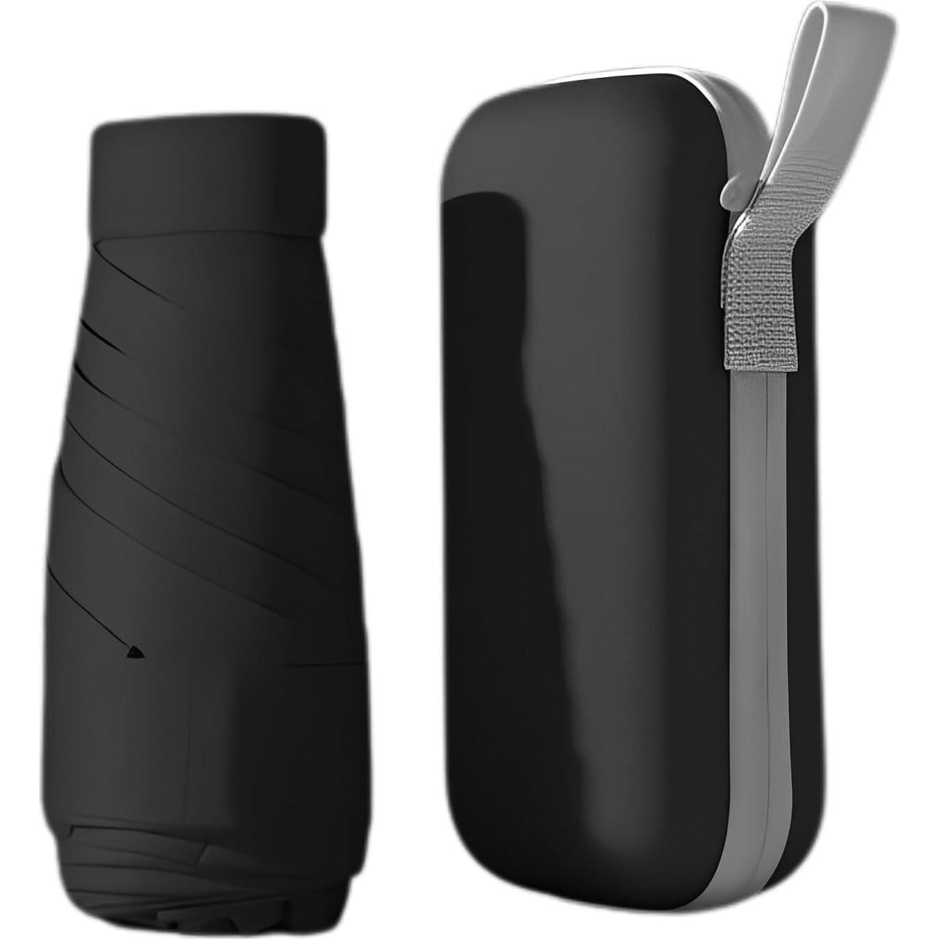 Mini Paraguas de Viaje Mustarpicking UPF50+ Compacto Negro