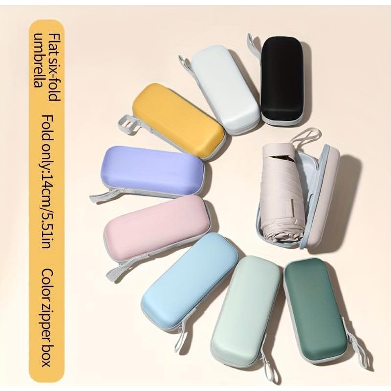 Mini Paraguas de Viaje Mustarpicking UPF50+ Compacto Negro