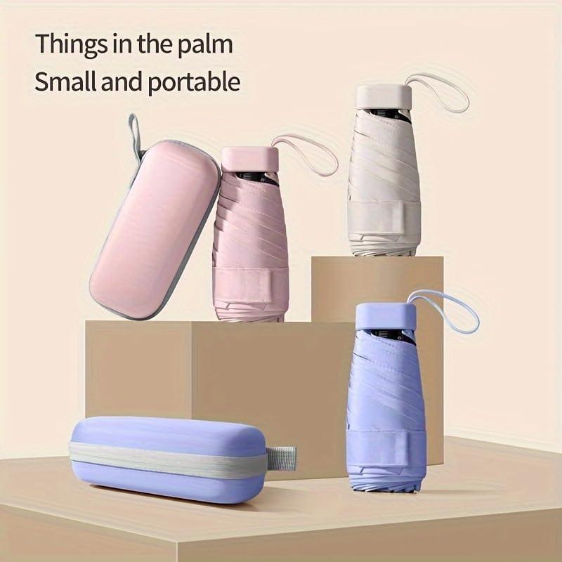 Mini Paraguas de Viaje Mustarpicking UPF50+ Compacto Negro