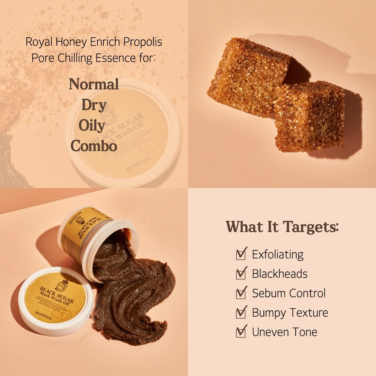 Mascarilla Exfoliante de Azúcar Negro Skinfood 100g