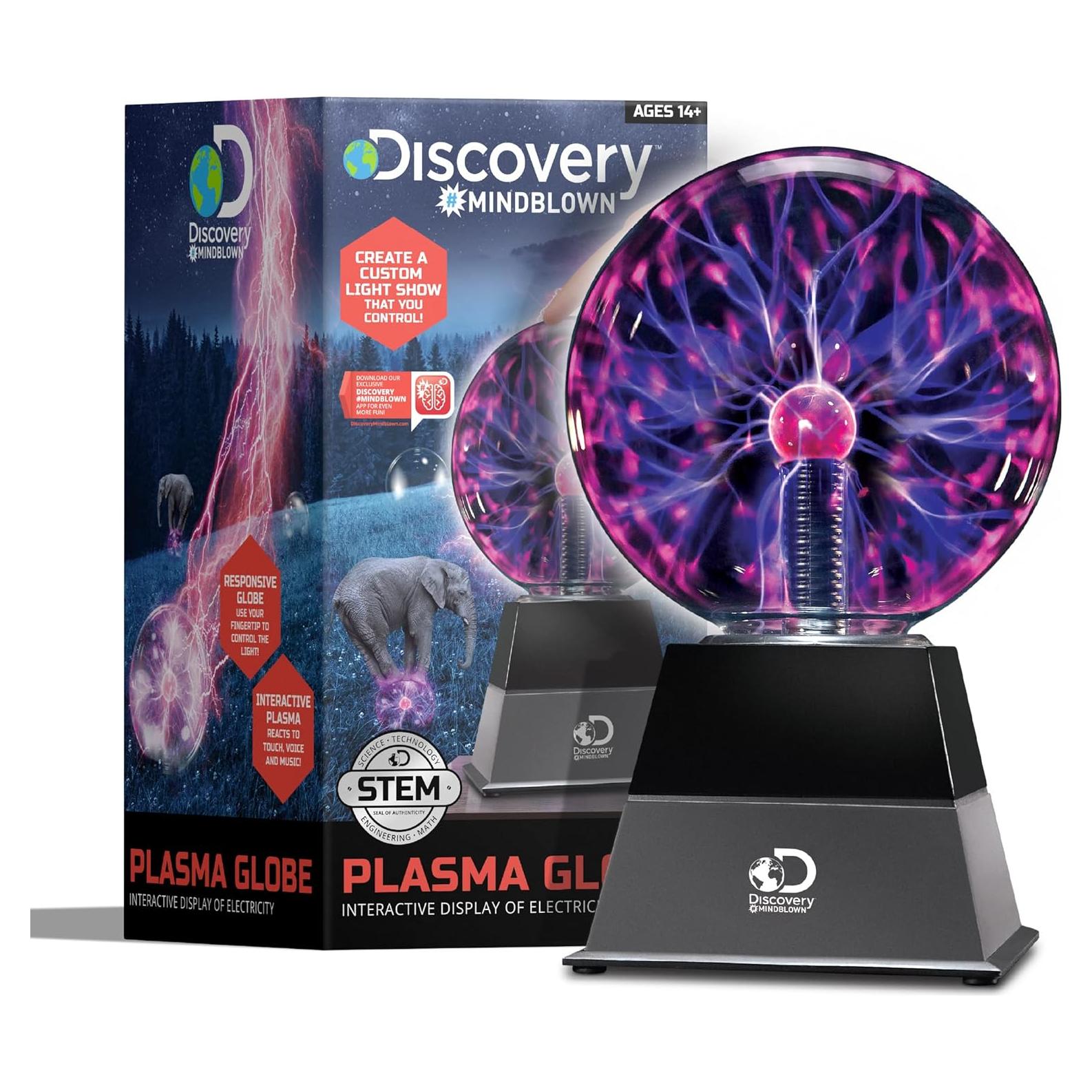 Lámpara de Plasma Discovery 25.4 cm, Interactiva Tacto y Sonido