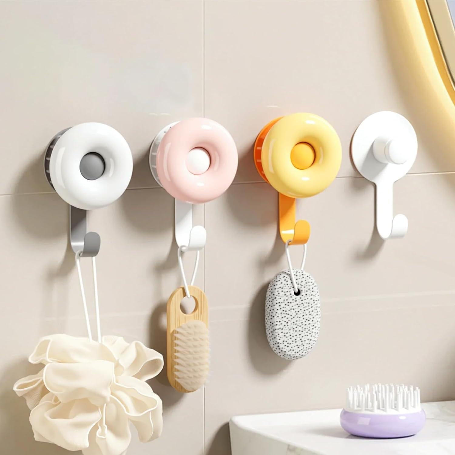 Masajeador de cuero cabelludo Duehoppee 2 en 1 con gancho rosa