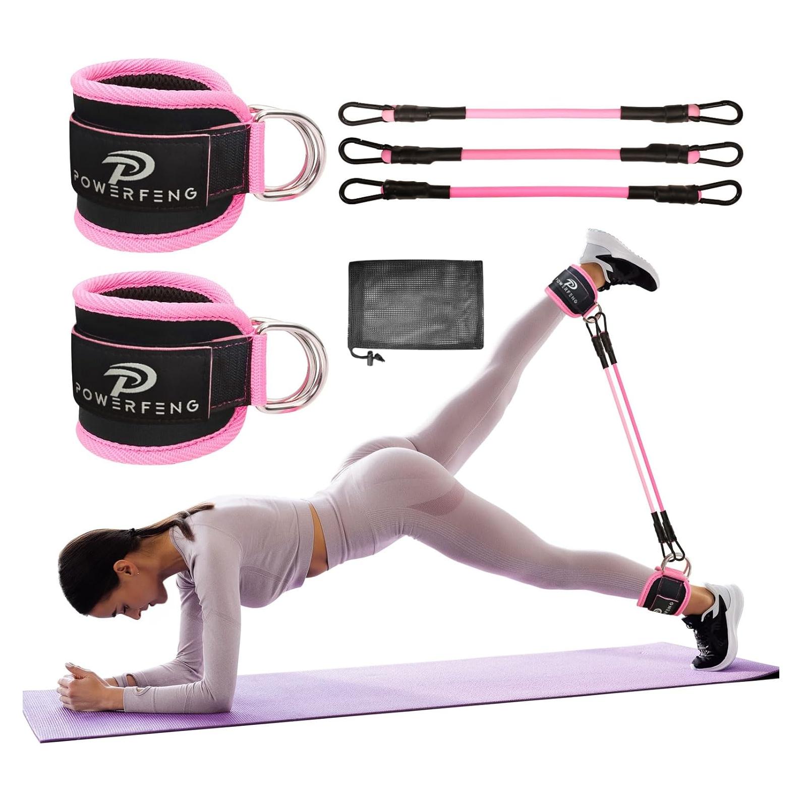Bandas de Resistencia para Tobillos Powerfeng - 3 Niveles de Tensión