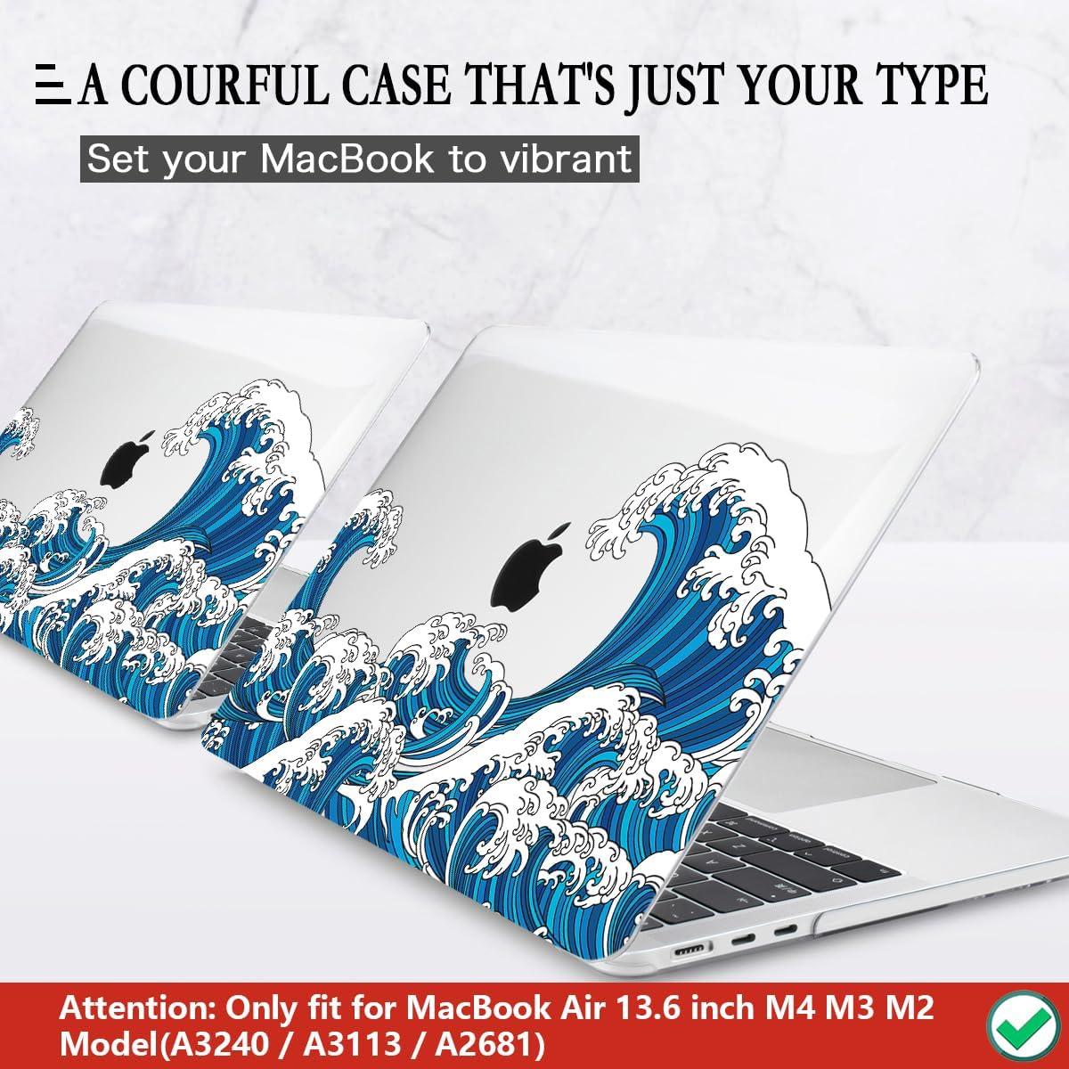 Funda Dura CISSOOK para MacBook Air 13.6 M2 M3 2022-2025