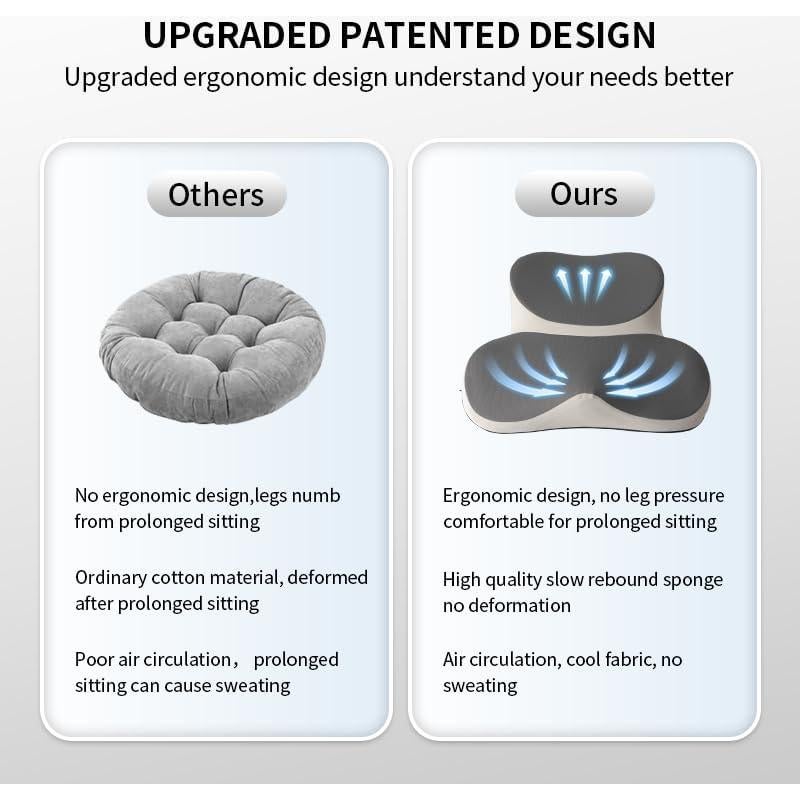 Cojín de Meditación Ergonomico Yogatein Grande Gris