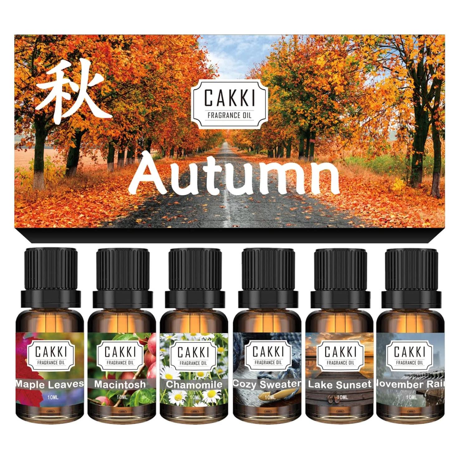 Set de Aceites Esenciales Otoño CAKKI 6x10ml para Difusores