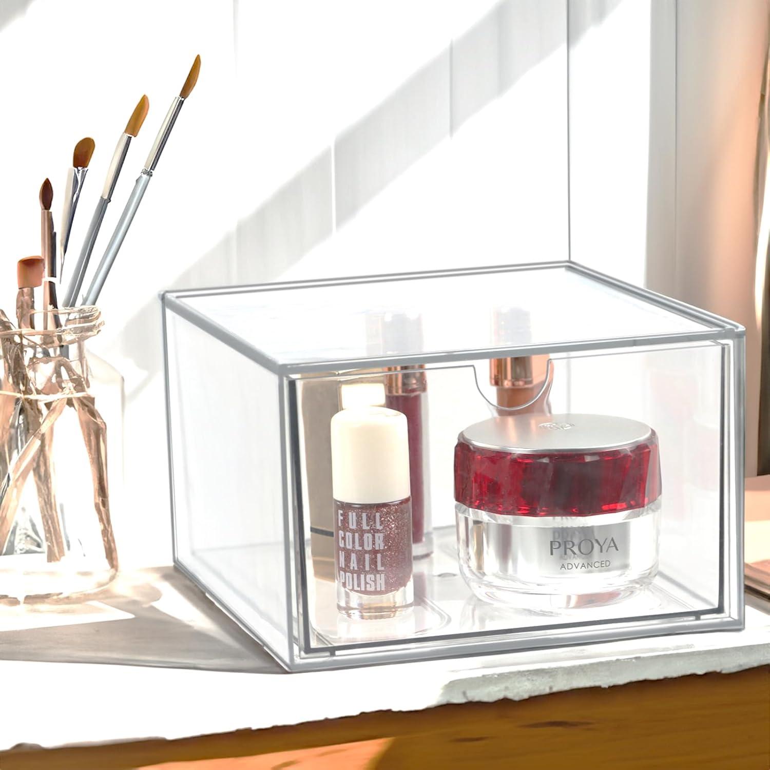 Organizador de Maquillaje Acrílico ZEXALOR 10 Cajones 16.5 cm