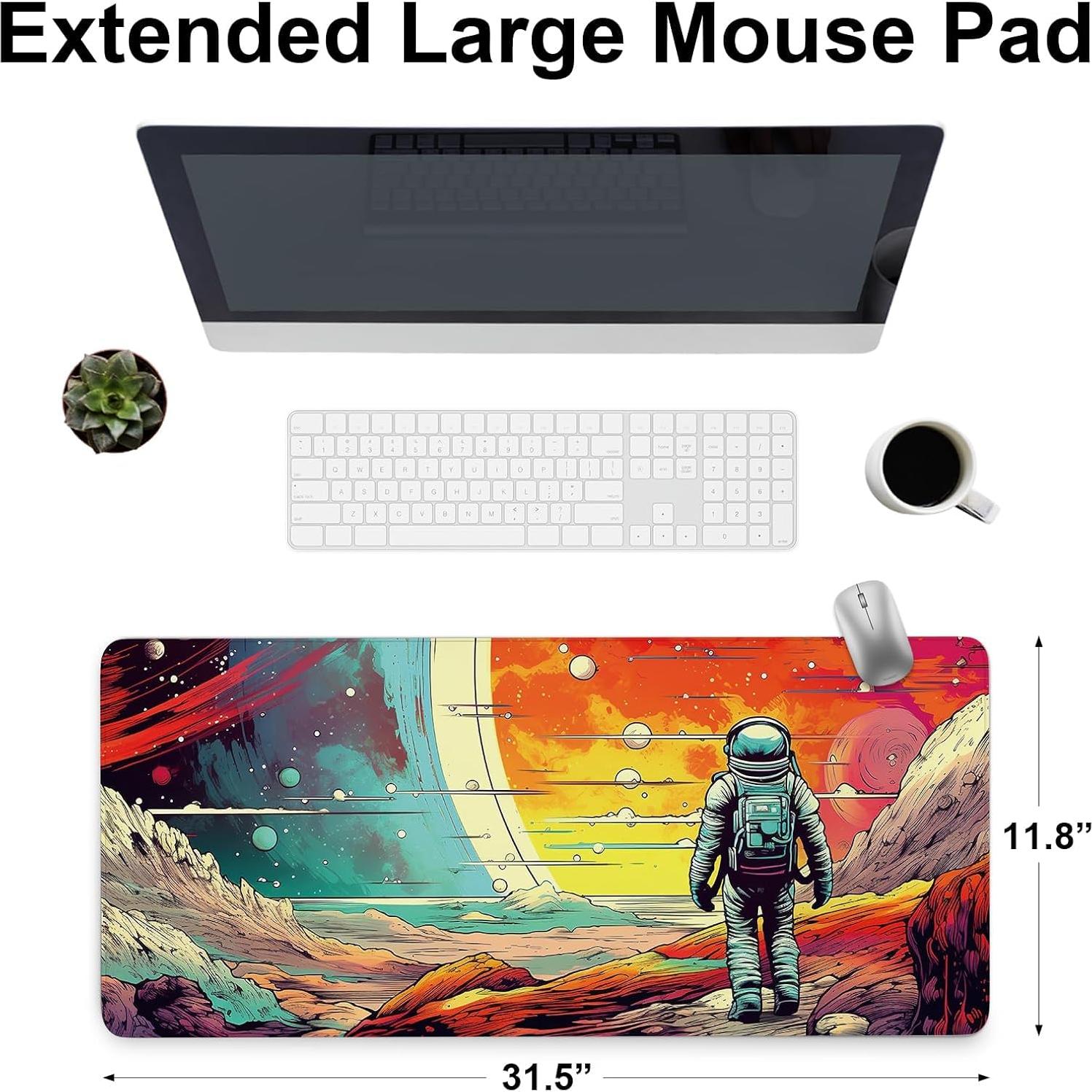 Alfombrilla de Ratón Grande DONBEIDIU Astronauta 80x30 cm