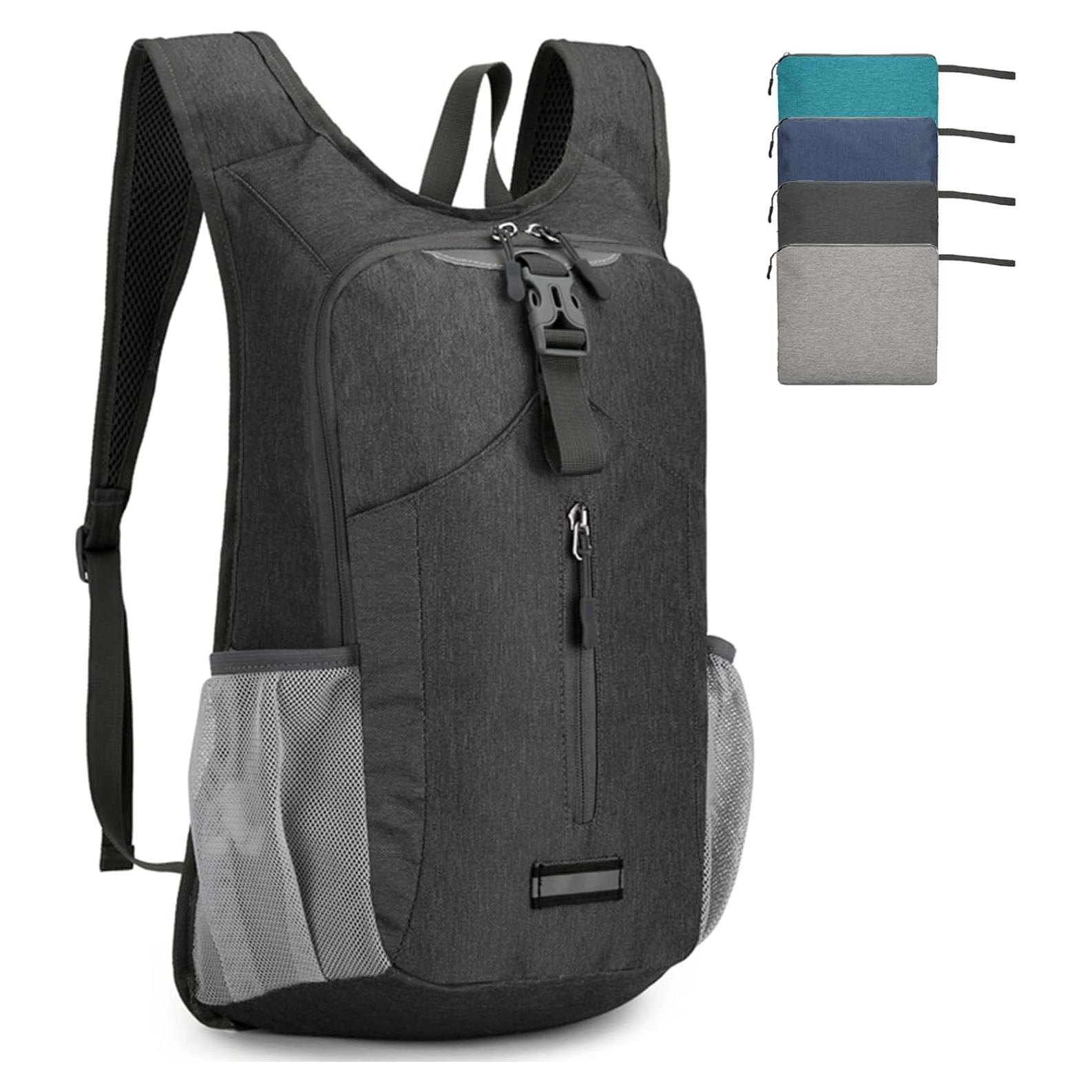 Mochila de Senderismo Plegable BiYiYun 20L Negra Ligera