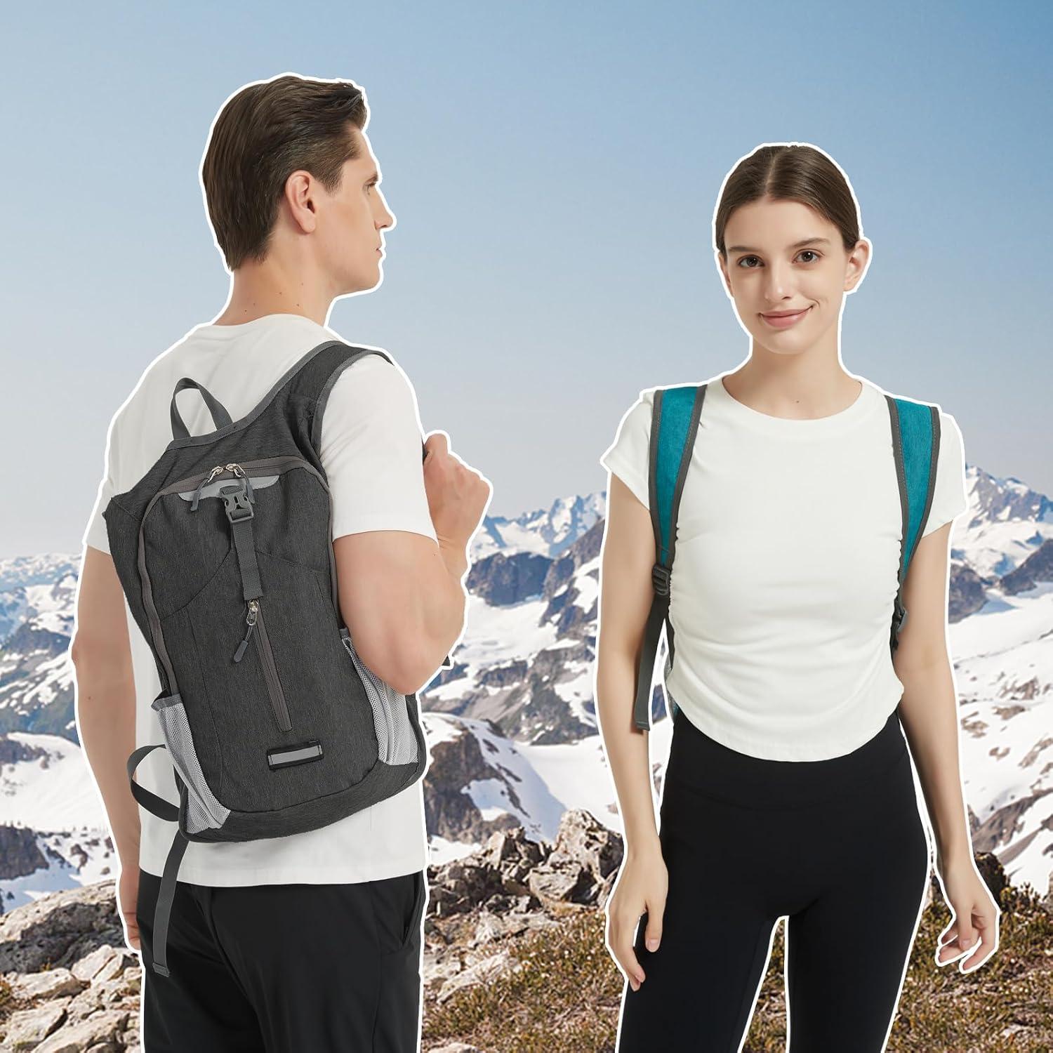 Mochila de Senderismo Plegable BiYiYun 20L Negra Ligera