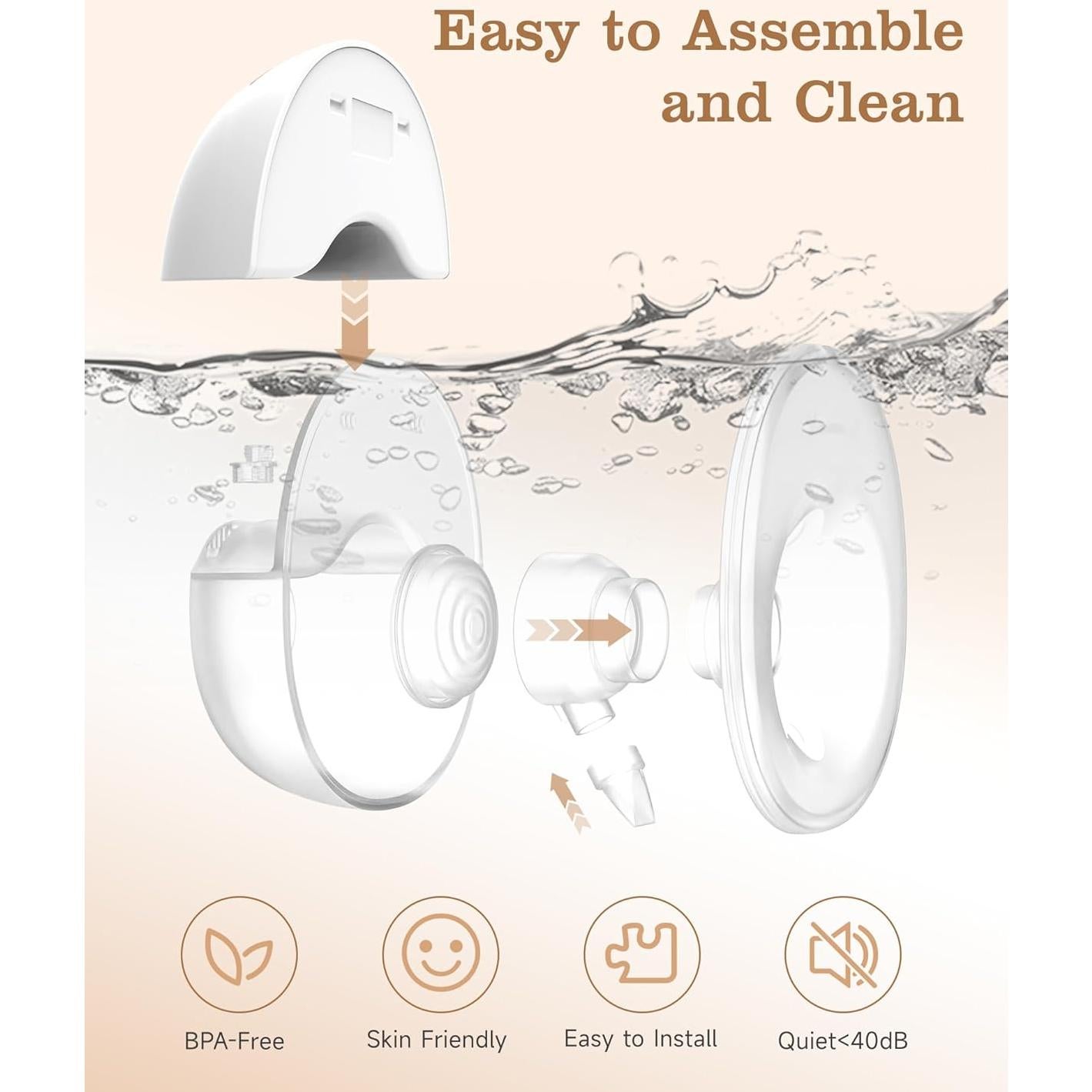 Extractor de Leche Eléctrico NesveCit Manos Libres 210ml