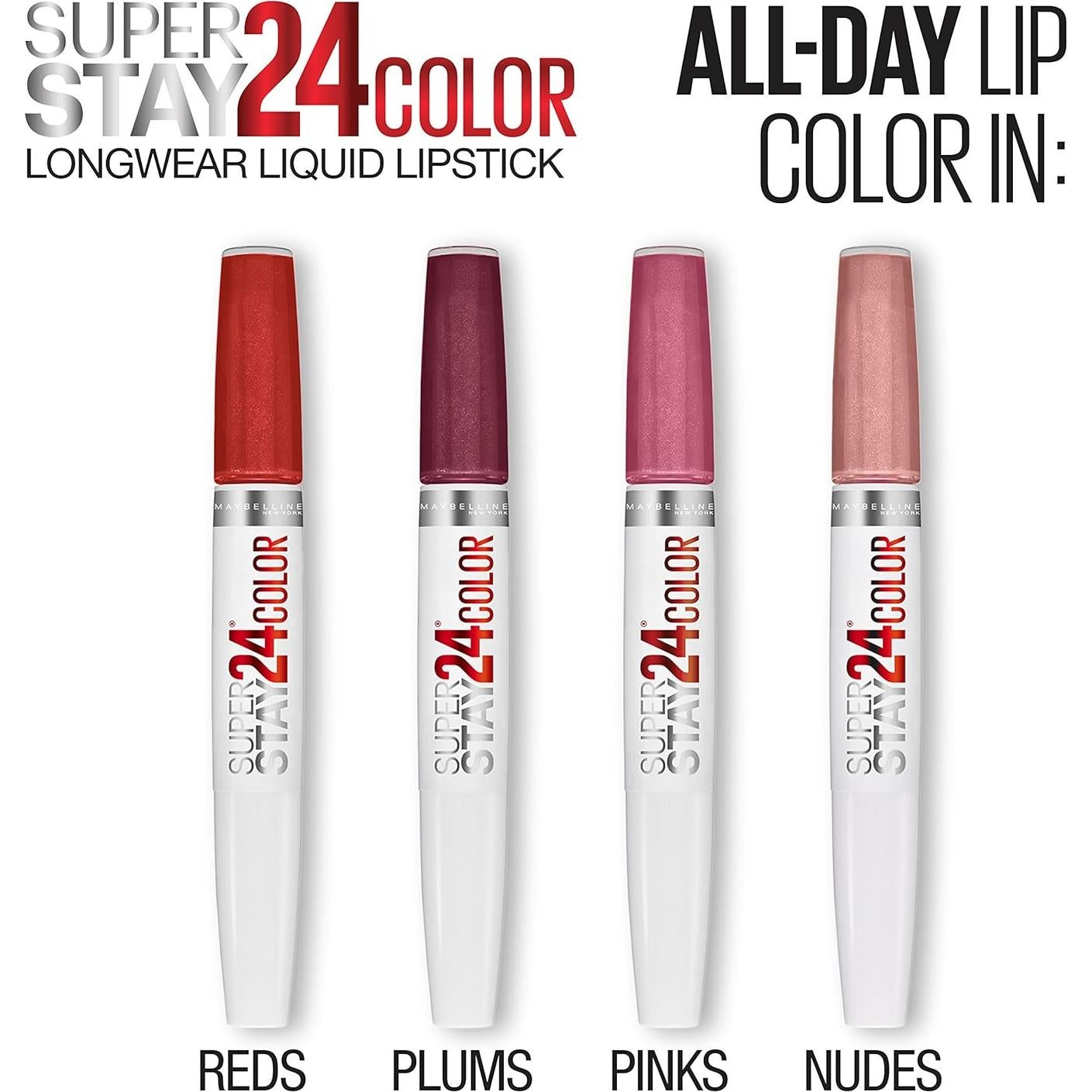 Labial Maybelline Superstay 24 Naranja Sin Parar 1 cuenta
