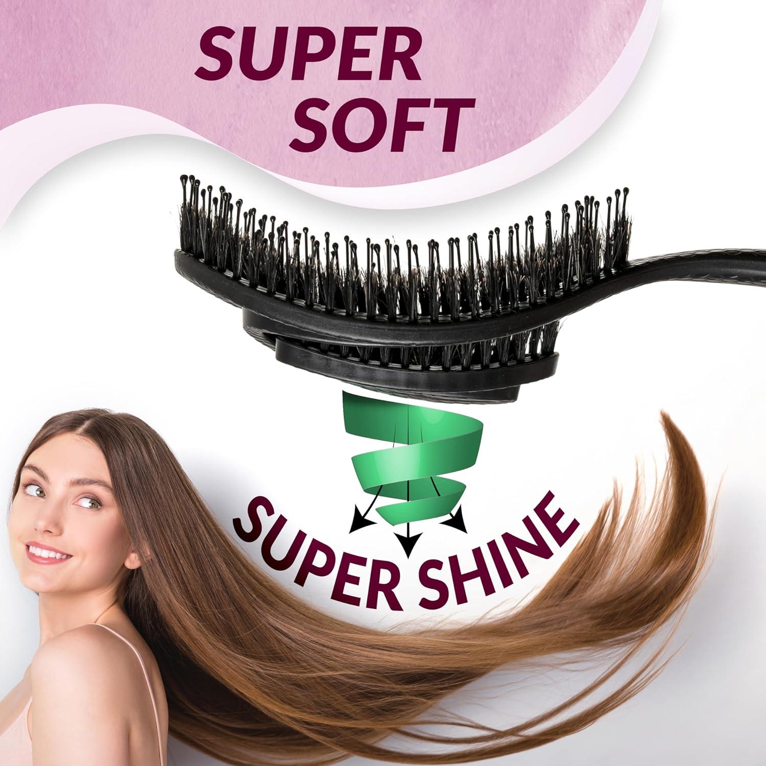 Cepillo Deshebrador MarQus Negro - Cerdas Suaves para Todo Cabello