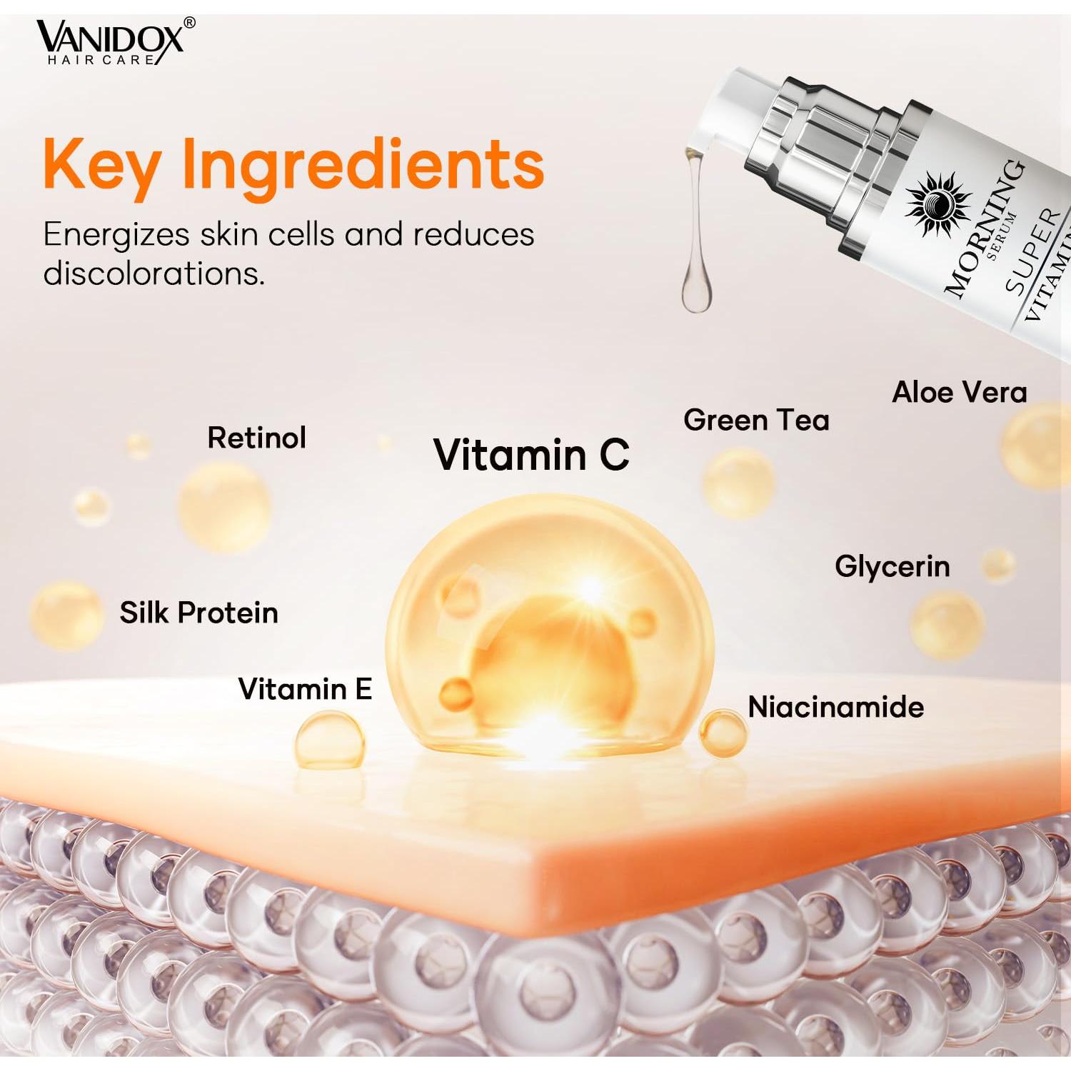 Sérum de Vitamina C Vanidox 29.57 ml - Hidratante y Reafirmante