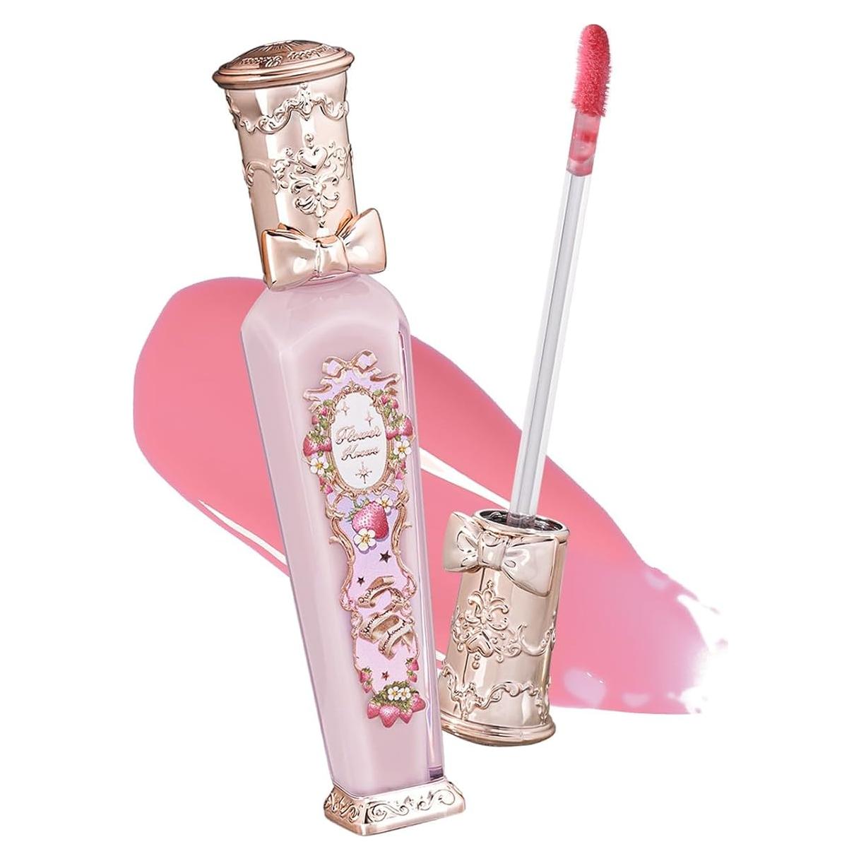 Brillo Labial Hidratante Flower Knows G01 Macarón Fresa 3.54 ml