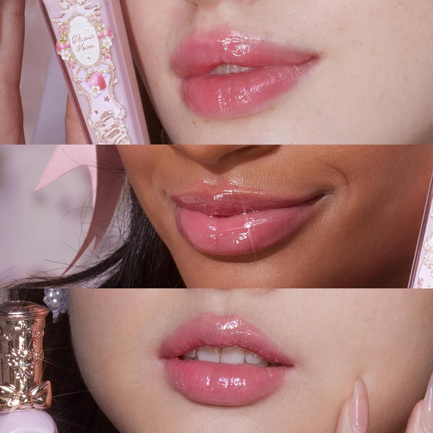 Brillo Labial Hidratante Flower Knows G01 Macarón Fresa 3.54 ml