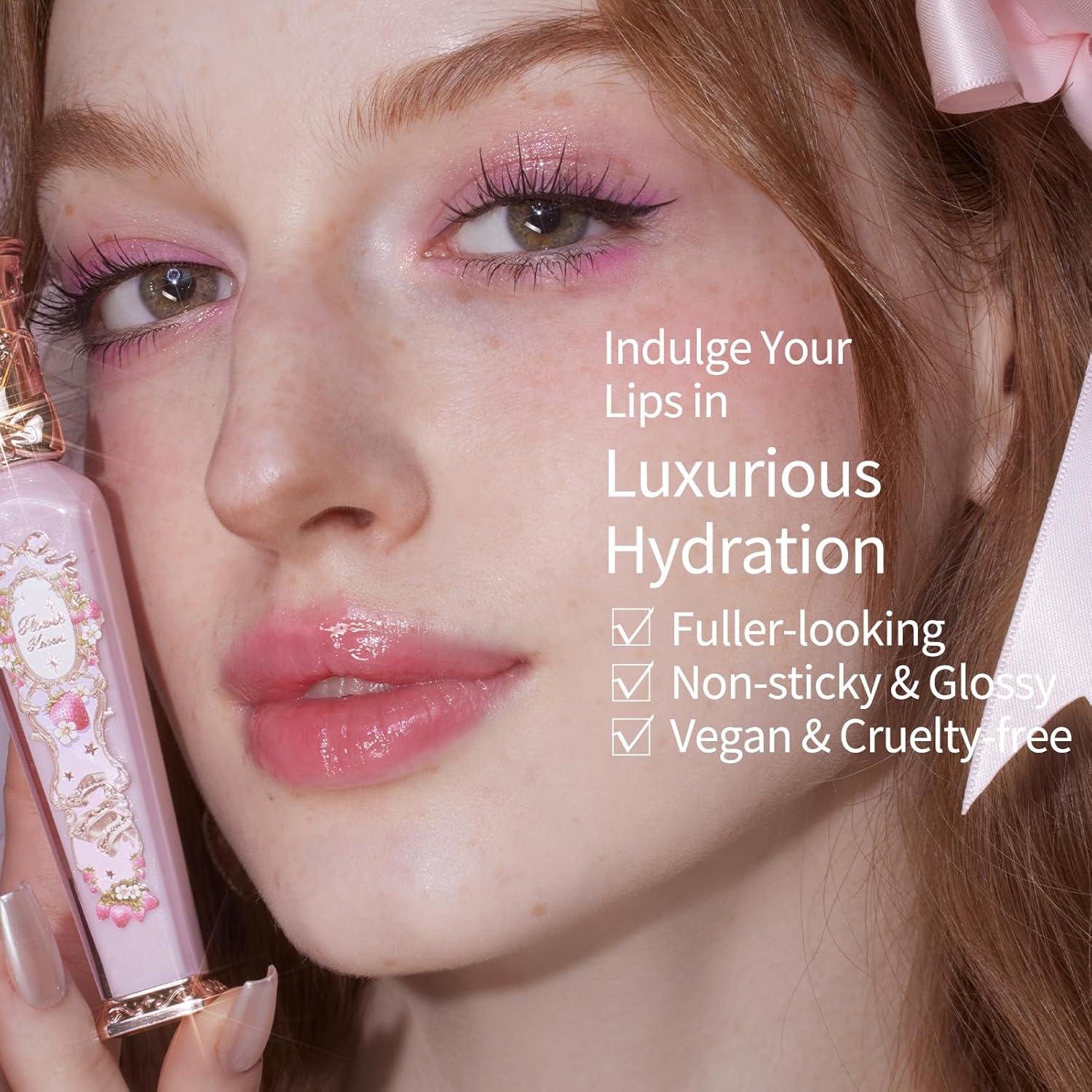 Brillo Labial Hidratante Flower Knows G01 Macarón Fresa 3.54 ml