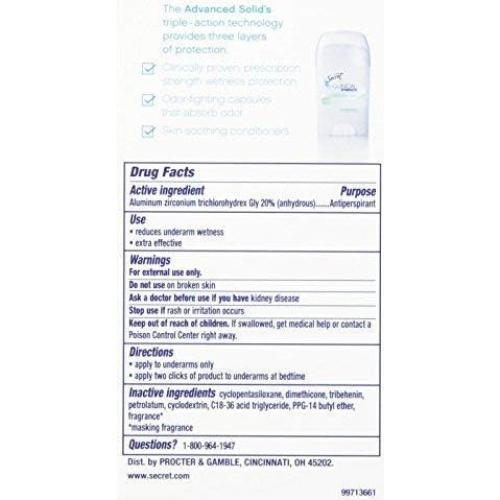 Desodorante Clínico Secreto Fuerza Suave Sin Fragancia 45 g