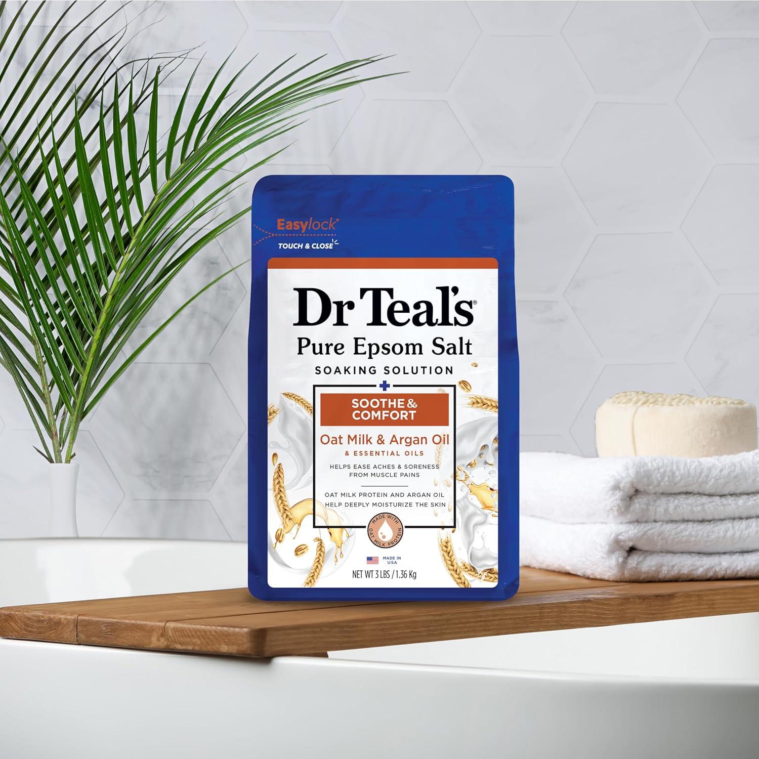 Sal de Epsom Dr Teal's 1.36 kg con Leche de Avena y Argán