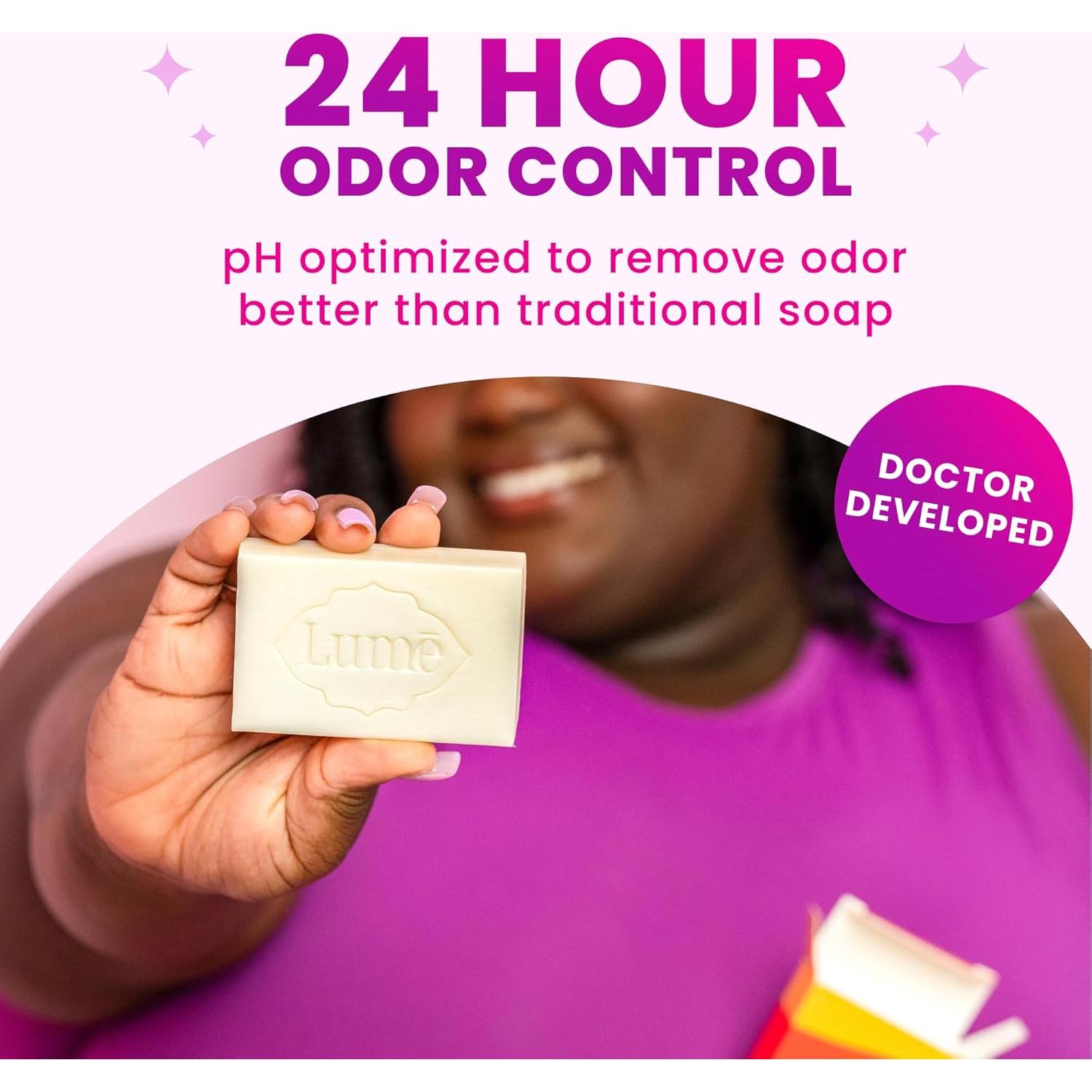 Barra de Limpieza Corporal Lume - Control de Olores 24h - 150g