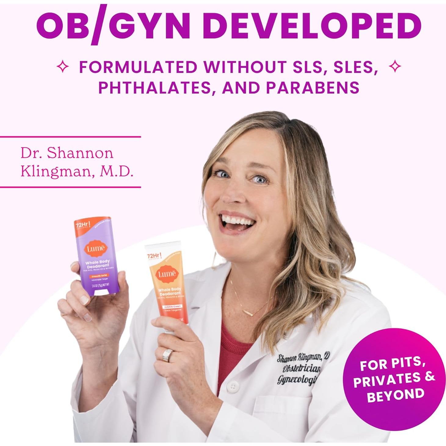 Barra de Limpieza Corporal Lume - Control de Olores 24h - 150g