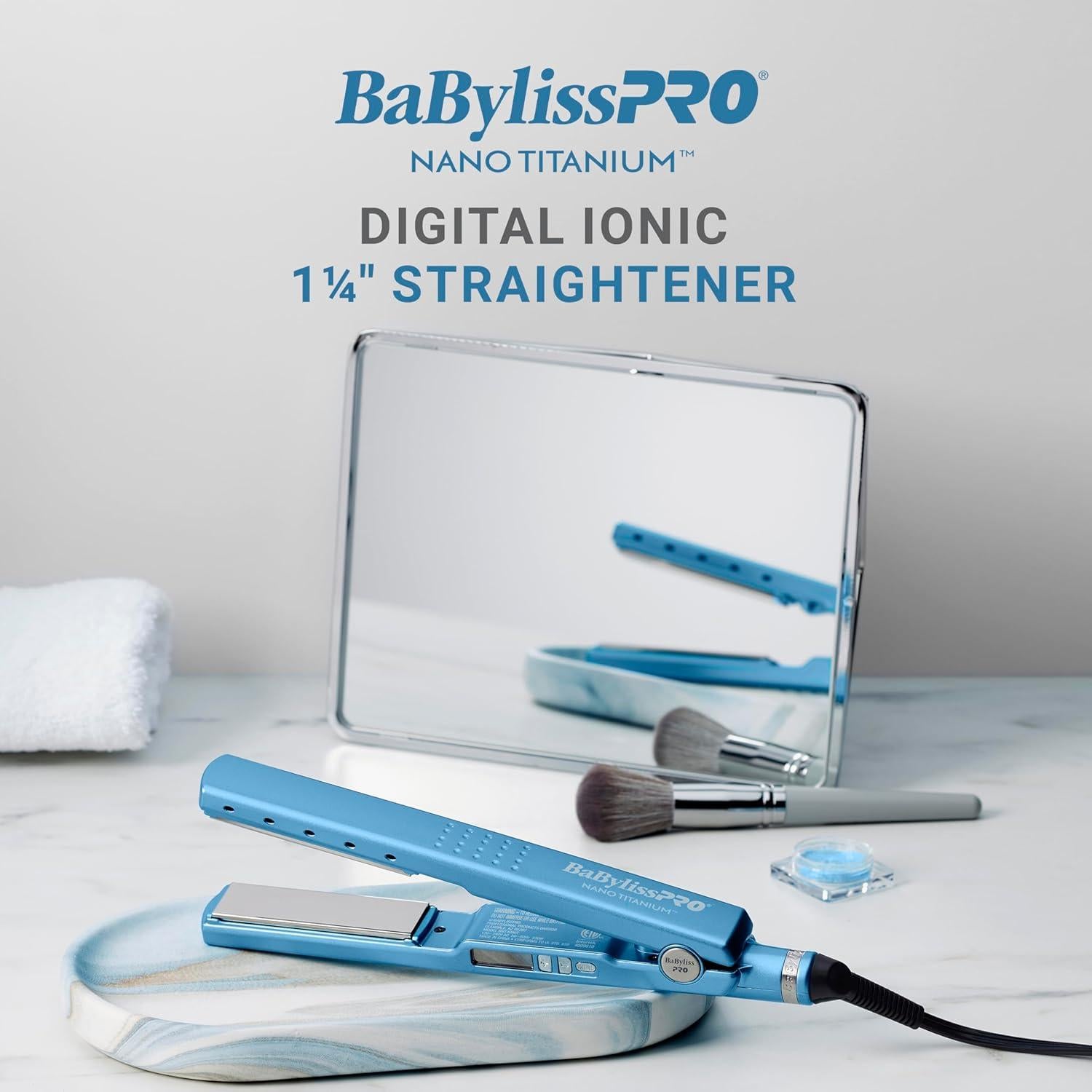Plancha Digital Iónica BaBylissPRO 3.18 cm Alisador de Cabello