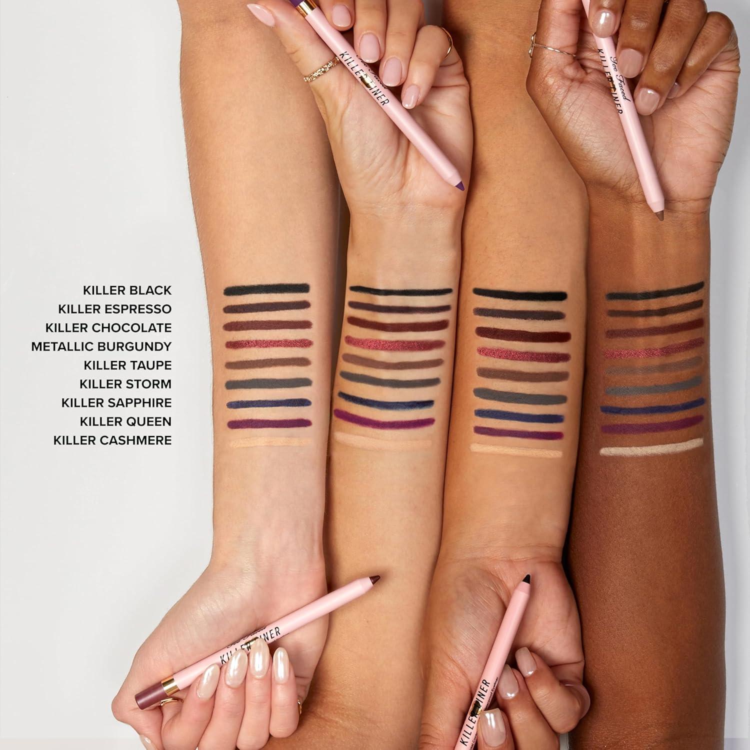 Eyeliner en Gel Too Faced Killer Liner 36 Horas Negro 1.13g