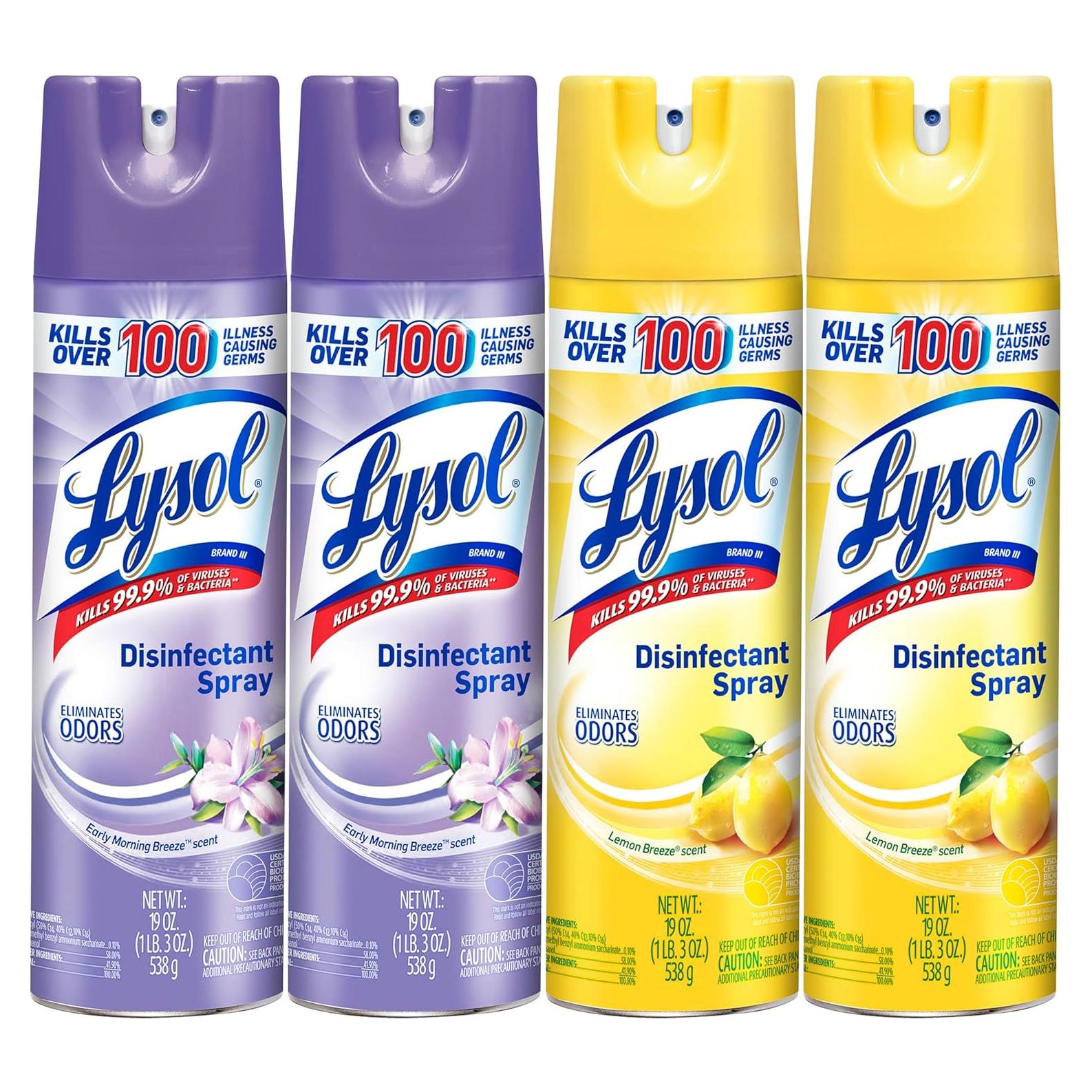 Spray Desinfectante Lysol 562 ml Brisa de Mañana y Limón