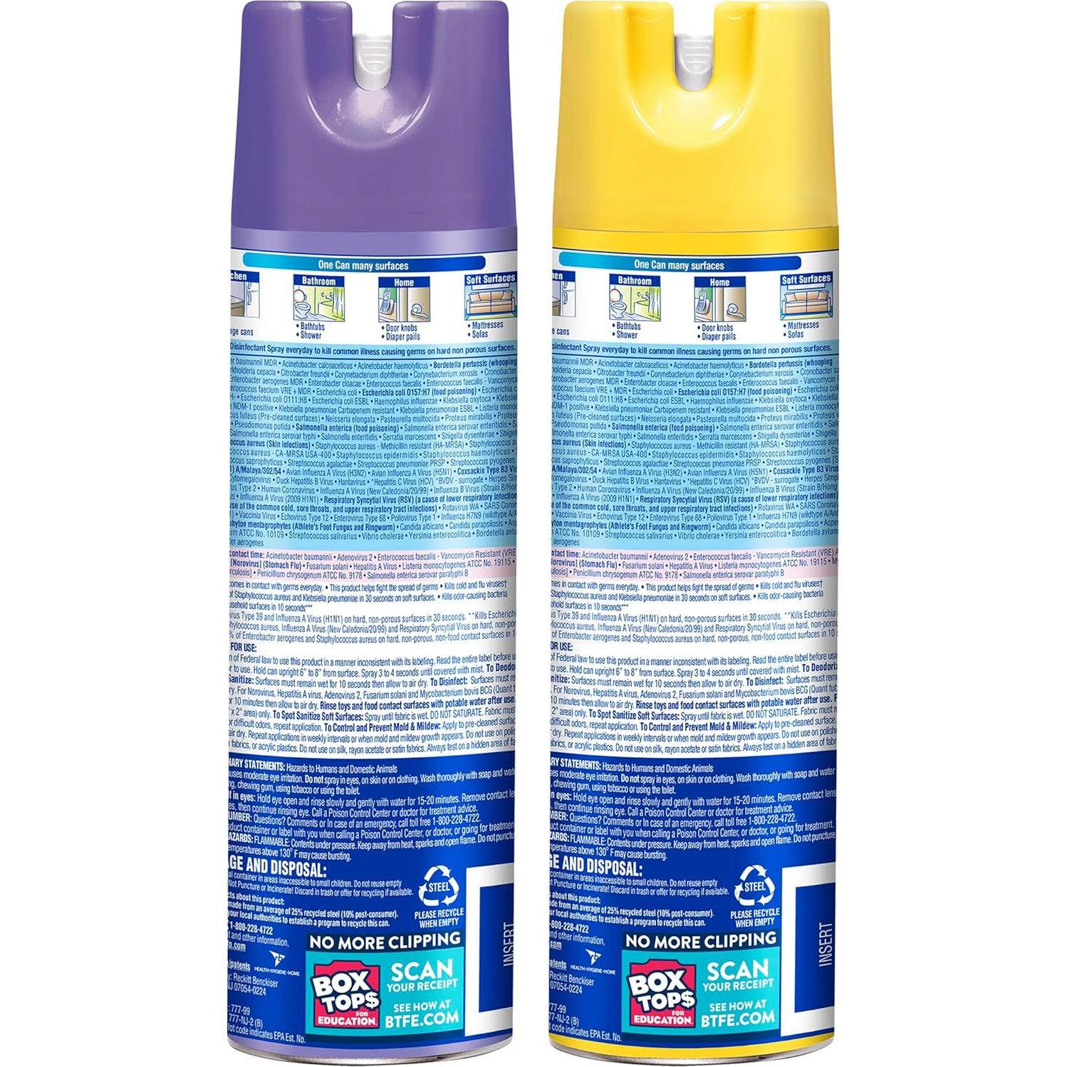 Spray Desinfectante Lysol 562 ml Brisa de Mañana y Limón