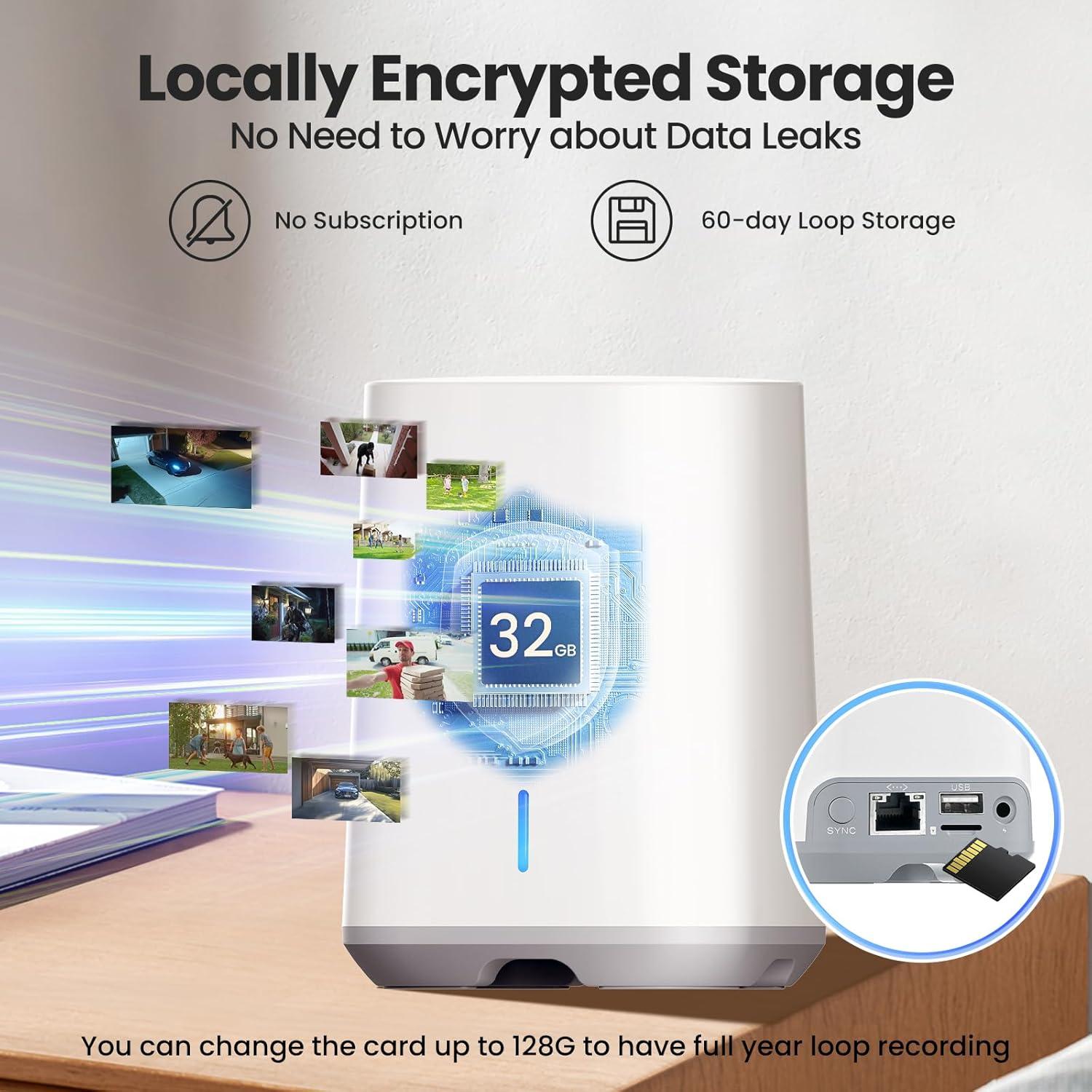 Cámaras de Seguridad Inalámbricas SOLIOM SHB501 - 5MP, Paquete de 2