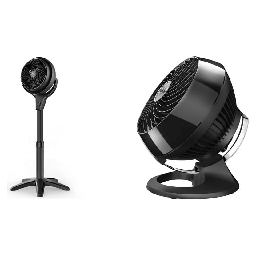 Ventilador de Pedestal Vornado 602 y 460, 3 Velocidades, Negro