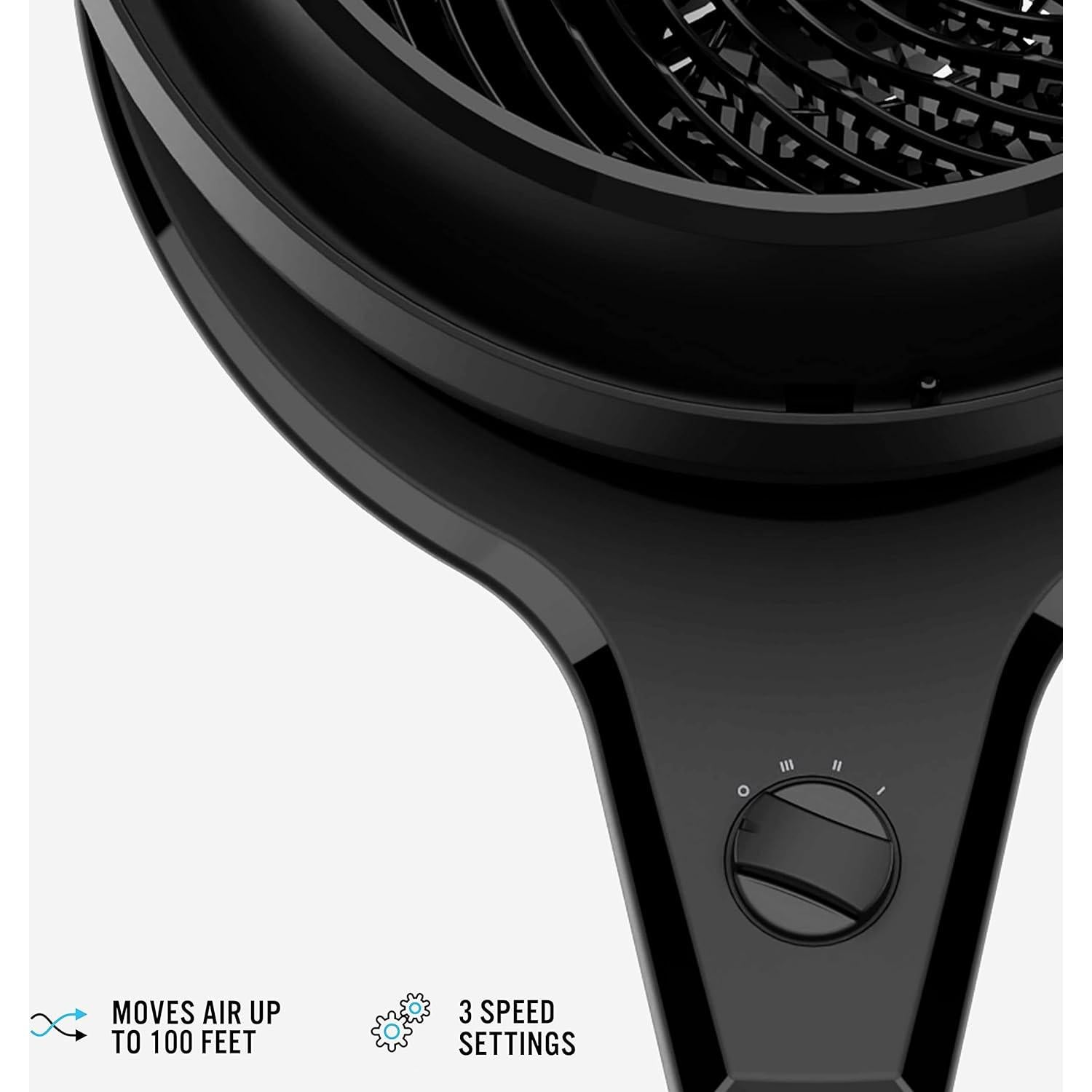 Ventilador de Pedestal Vornado 602 y 460, 3 Velocidades, Negro