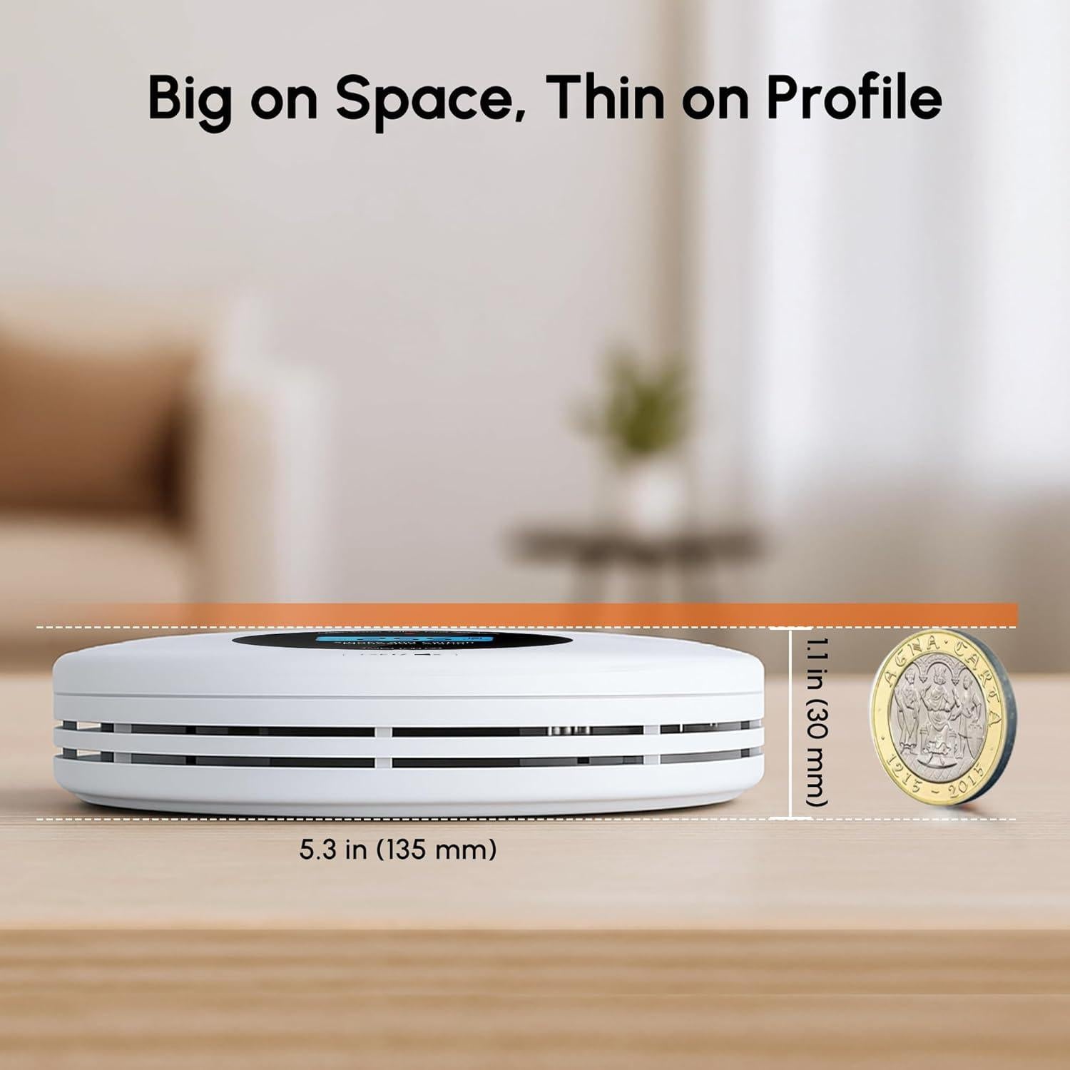 Detector de Humo y Monóxido de Carbono KARUOTOP 10 Años Batería