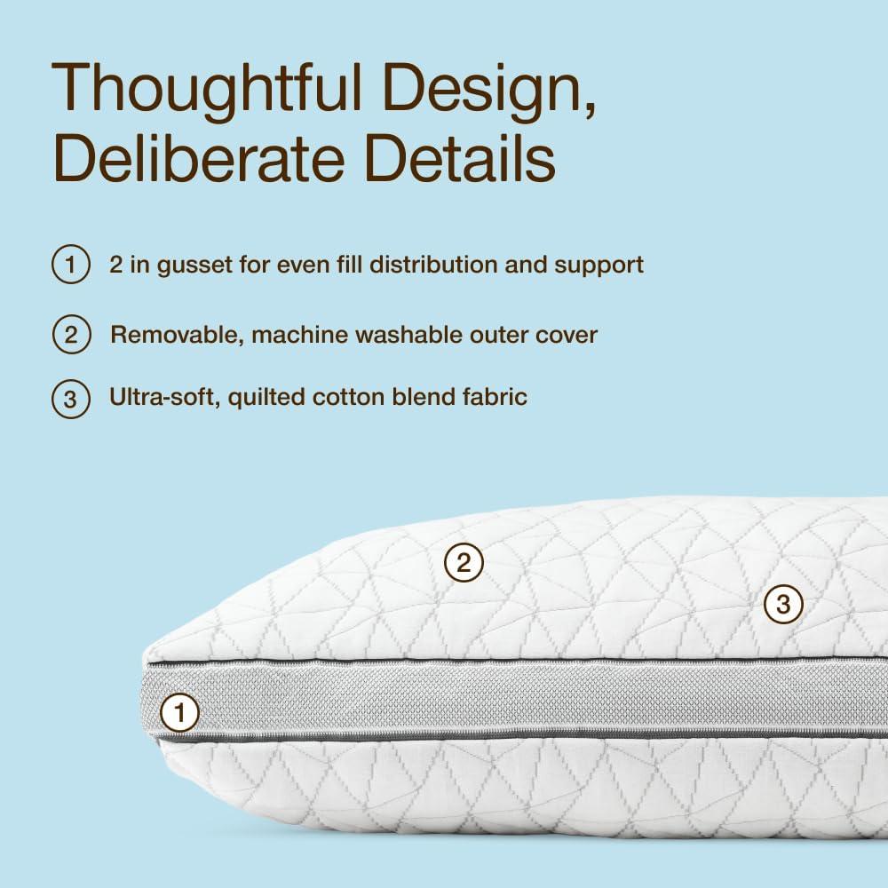 Funda de Almohada King Coop Home Goods Eden 5 cm Transpirable